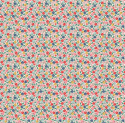 Oh What Fun, OF23306, Holly Flowers Multi, sold by the 1/2 yard