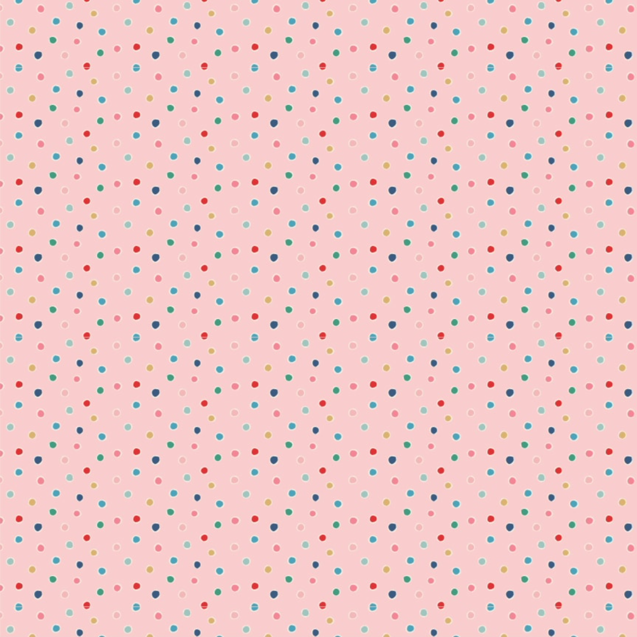 Oh What Fun, OF23314, Snow Dots Pink, sold by the 1/2 yard