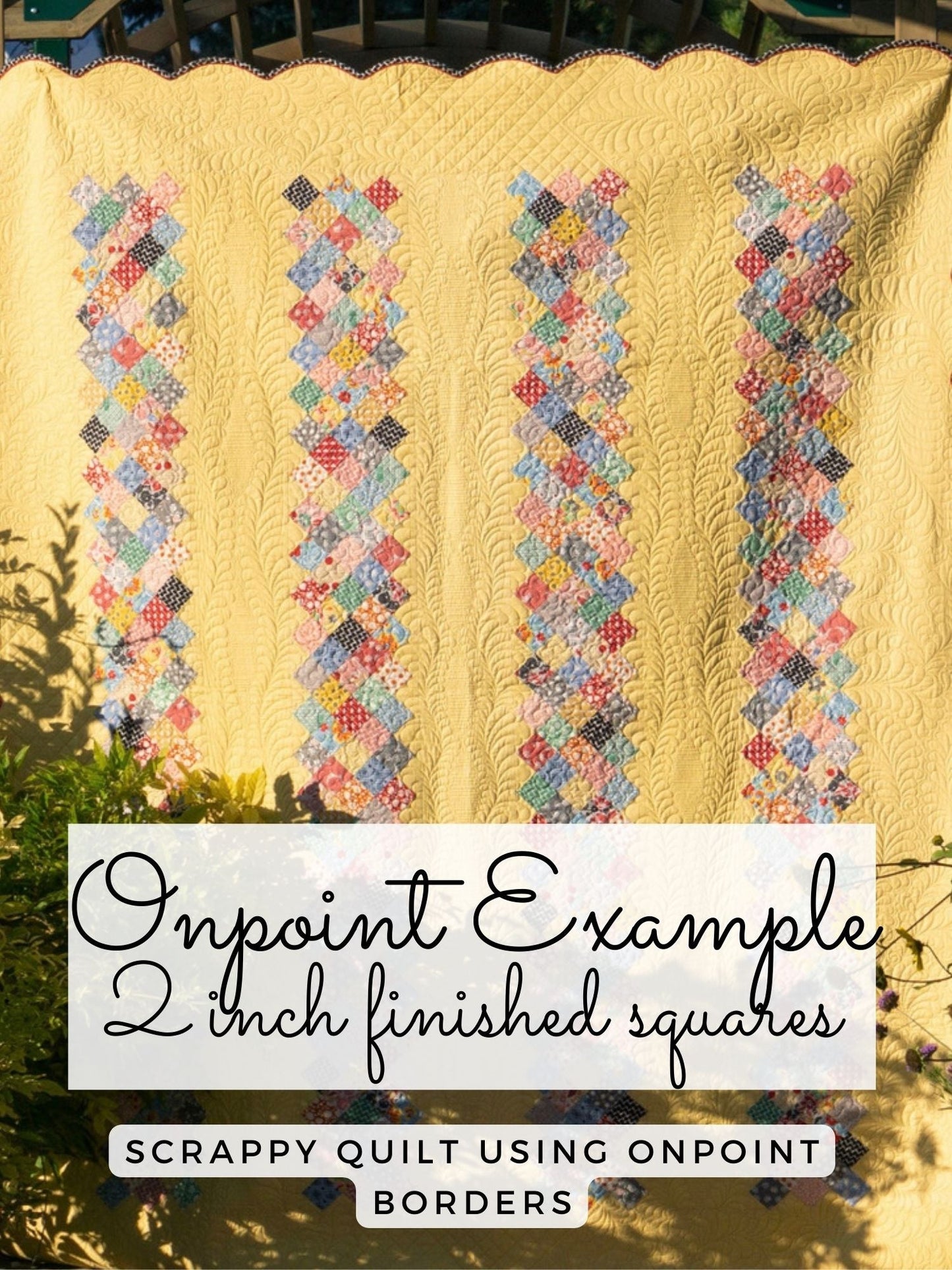 Easy Piecing Grid ONPOINT PANELS, 1.5 INCH finished - Good Vibes Quilt Shop