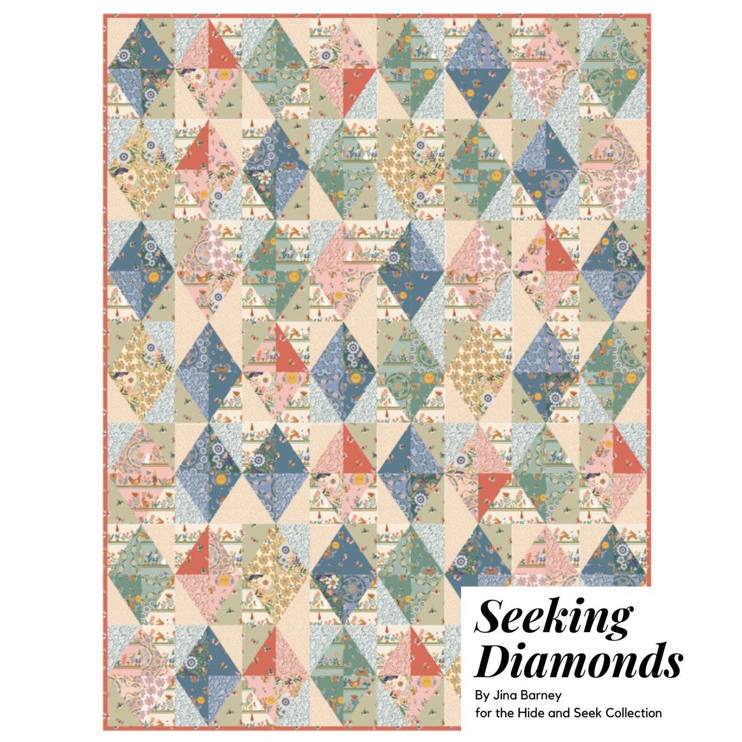 Seeking Diamonds Quilt Pattern, for the Hide & Seek Collection - Good Vibes Quilt Shop
