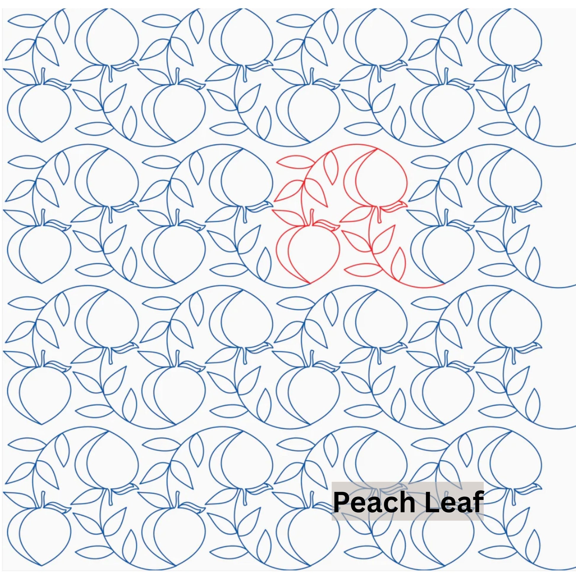 Fruit, Food and Fungi Pantograph Patterns for Edge to Edge for Longarm Quilting - Good Vibes Quilt Shop