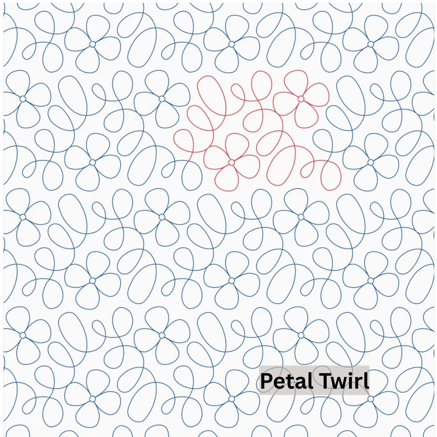 Flowers and Feathers Patterns Pantograph Patterns for Edge to Edge for Longarm Quilting - Good Vibes Quilt Shop