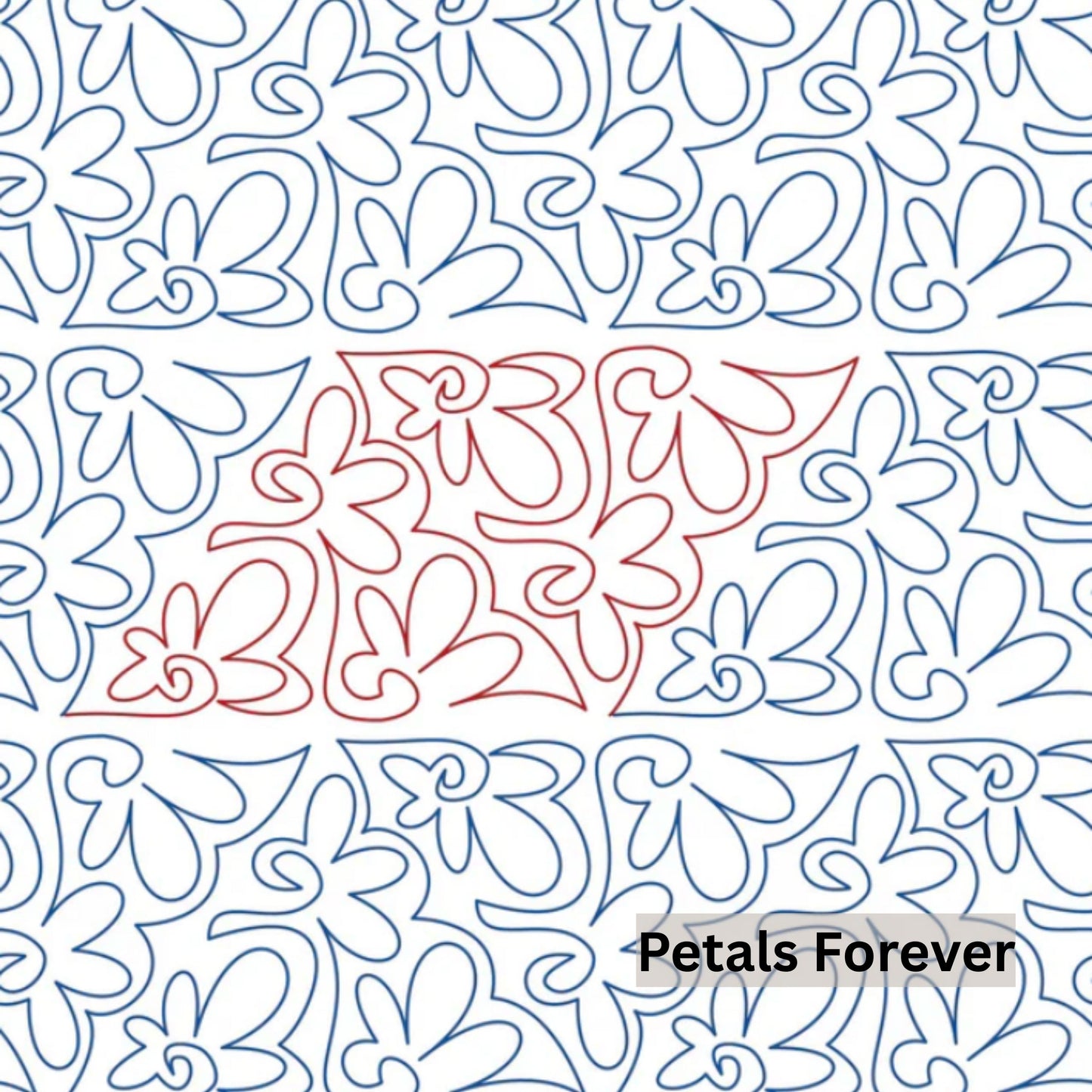 Flowers and Feathers Patterns Pantograph Patterns for Edge to Edge for Longarm Quilting - Good Vibes Quilt Shop