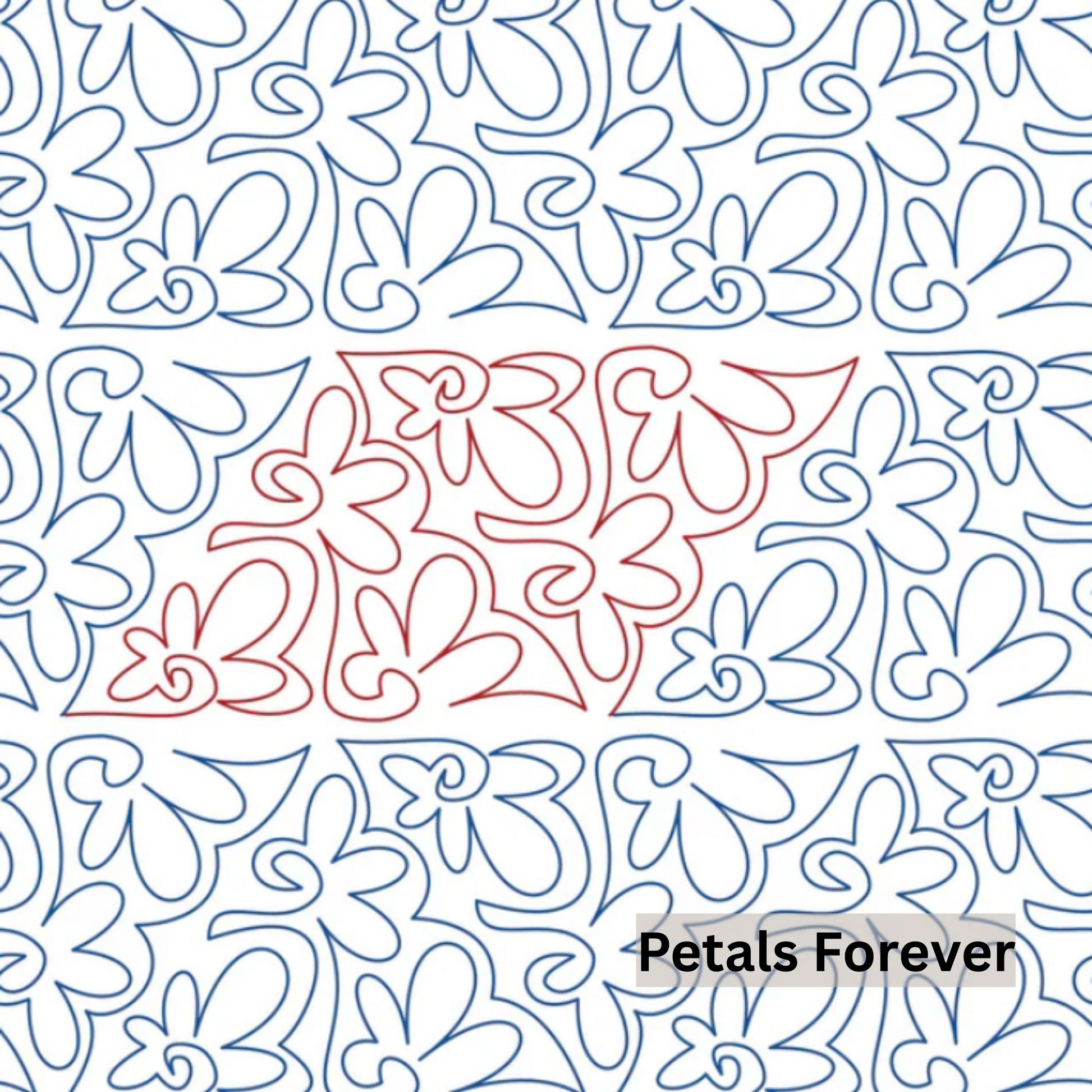 Flowers and Feathers Patterns Pantograph Patterns for Edge to Edge for Longarm Quilting - Good Vibes Quilt Shop