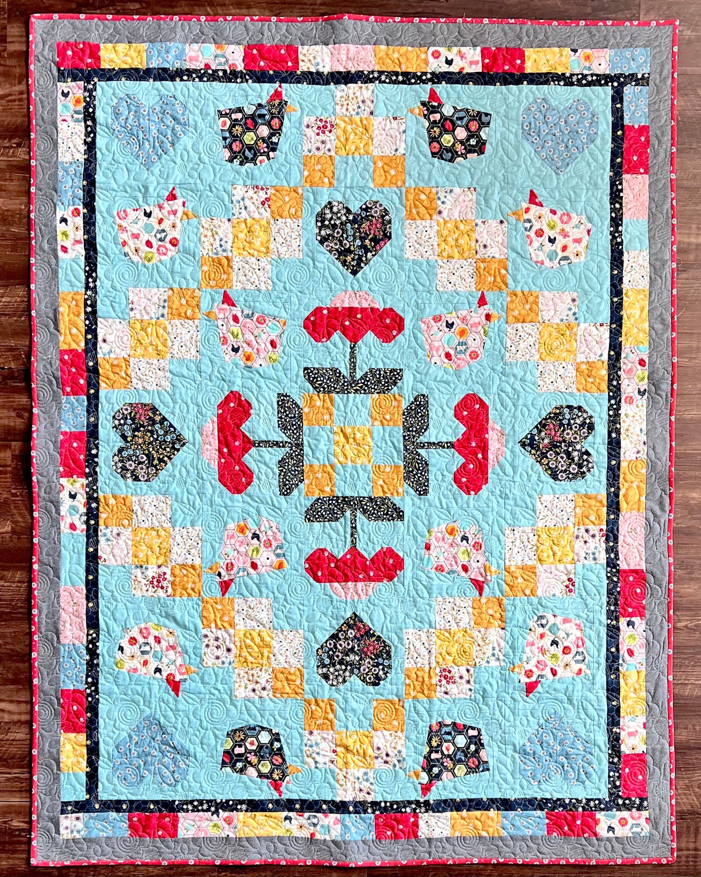 Pick A Little, Talk A Little Quilt KIT, From Merry Makers, THE KIT