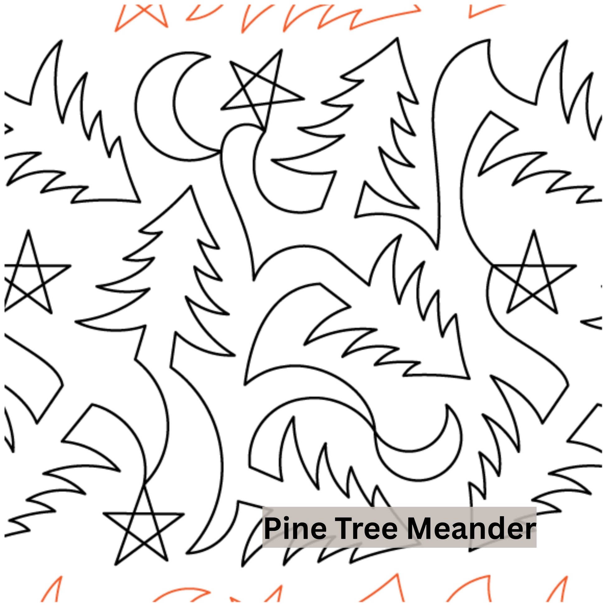 Christmas and Winter Snow Patterns Pantograph Patterns for Edge to Edge for Longarm Quilting - Good Vibes Quilt Shop