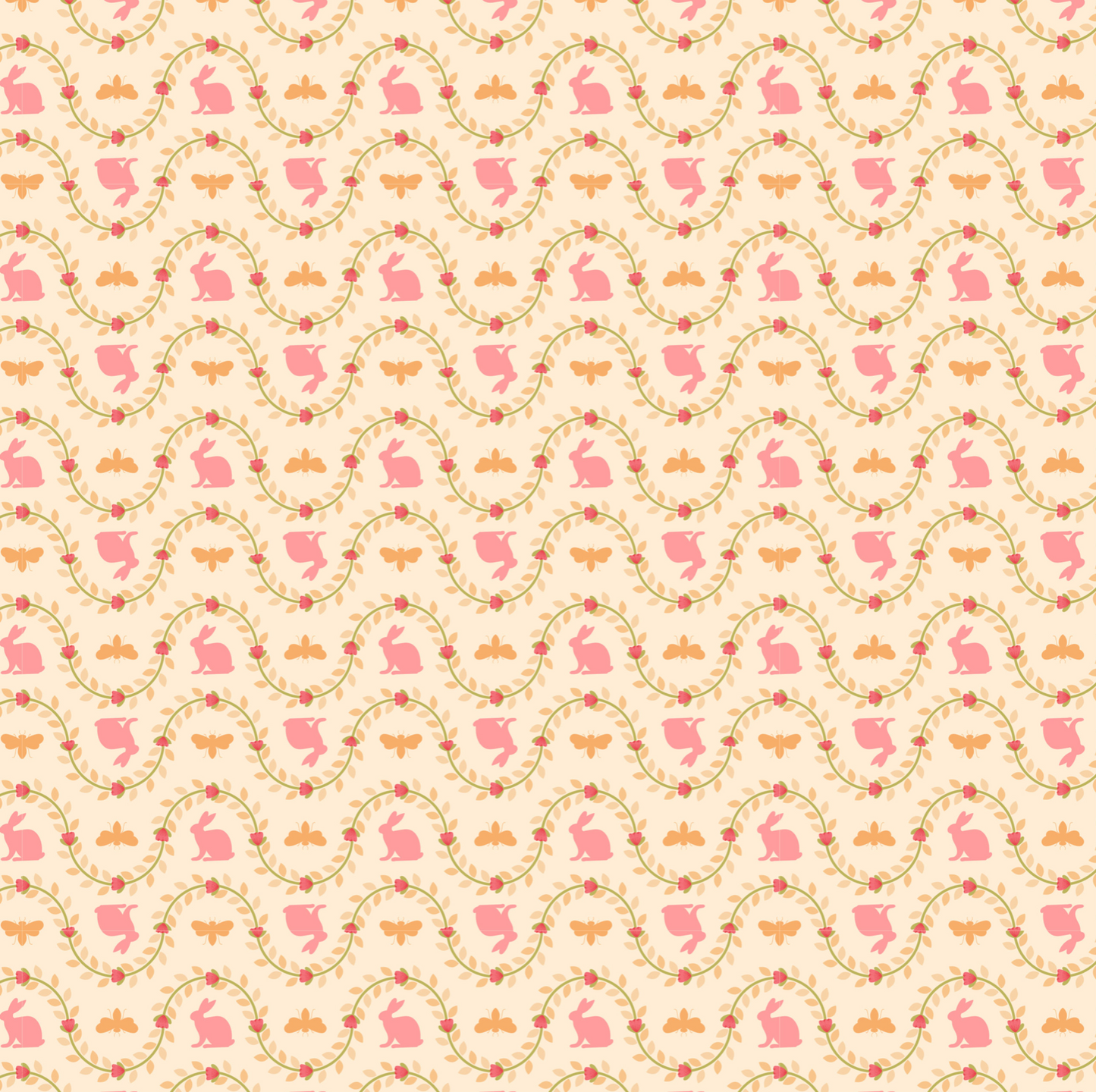 Poppies Patchwork Club, Benjamin Cream, PP23604, sold by the 1/2 yard - Good Vibes Quilt Shop