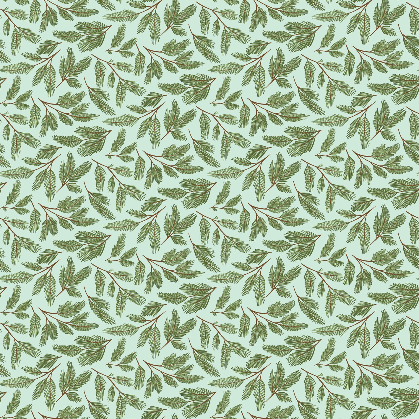 Prairie Christmas, Pine Boughs Teal, PC24358, sold by the 1/2 yard, *PREORDER - Good Vibes Quilt Shop