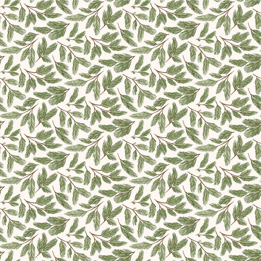 Prairie Christmas, Pine Boughs White, PC24356, sold by the 1/2 yard, *PREORDER - Good Vibes Quilt Shop