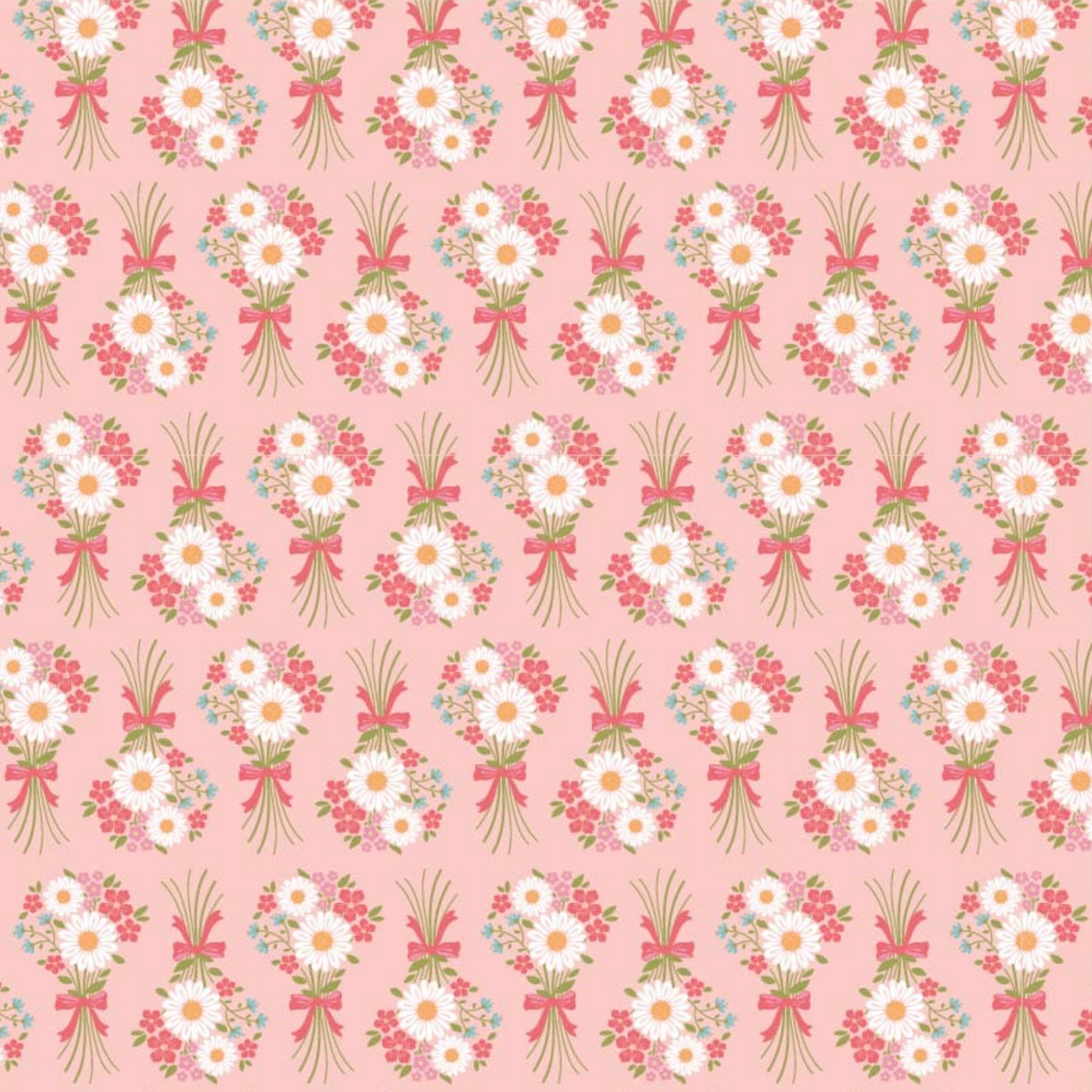 Prairie Sisters Homestead Flower Bouquet Pink PH23425, sold by the 1/2 yard - Good Vibes Quilt Shop