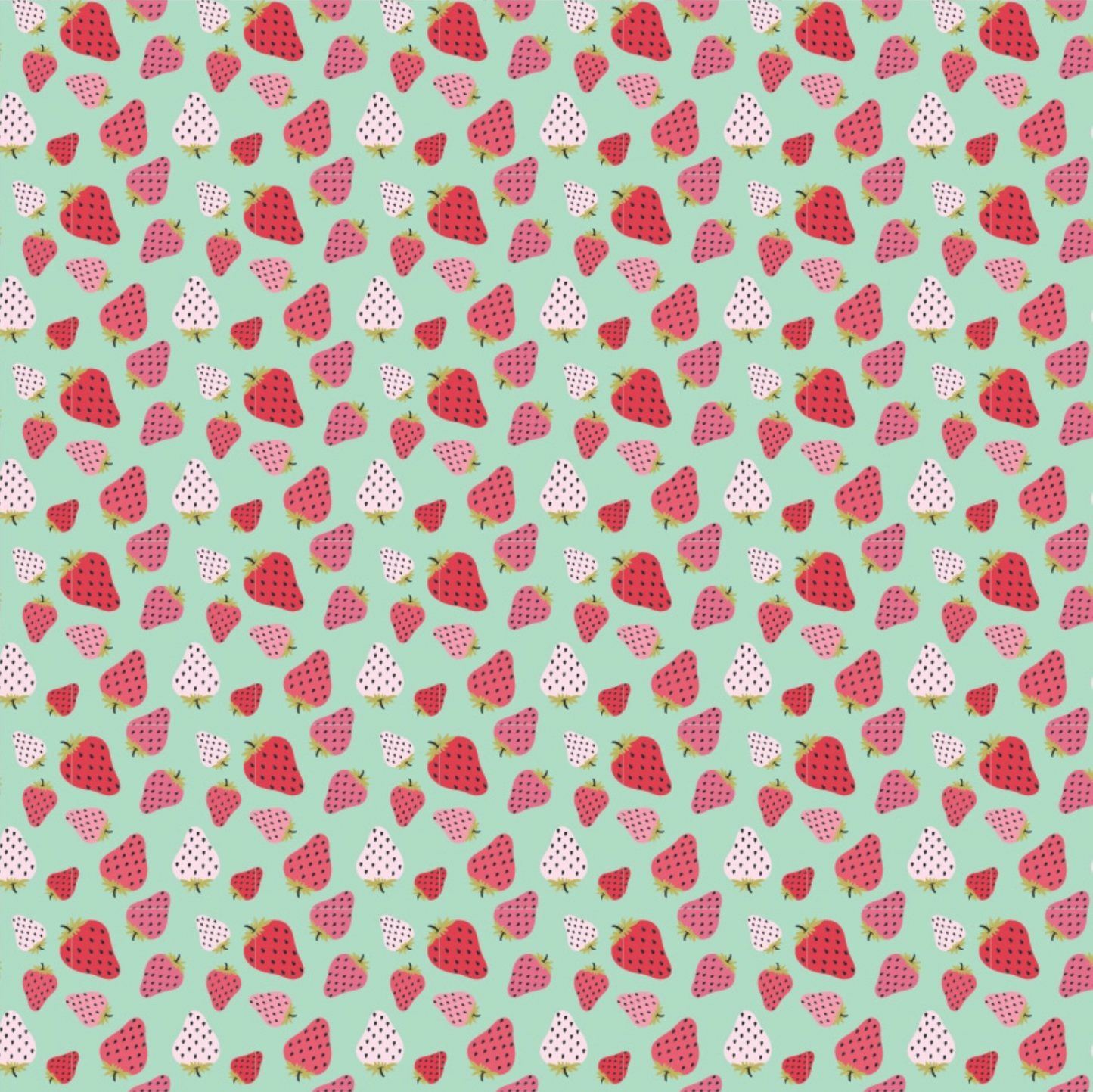 Prairie Sisters Homestead Strawberry Patch Mint PH23421, sold by the 1/2 yard - Good Vibes Quilt Shop