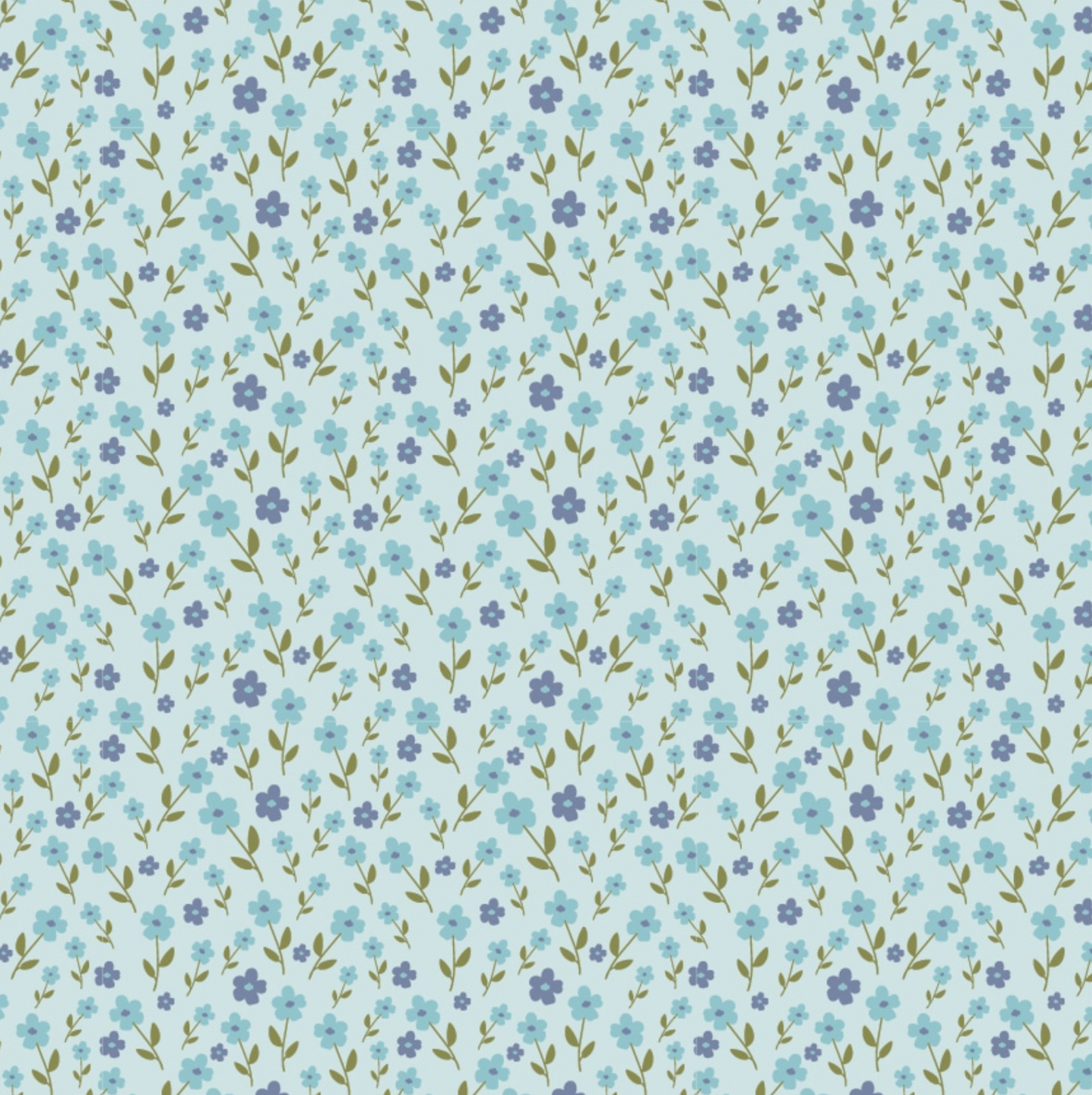 Prairie Sisters Homestead Wildflower Field Blue PH23427, sold by the 1/2 yard - Good Vibes Quilt Shop