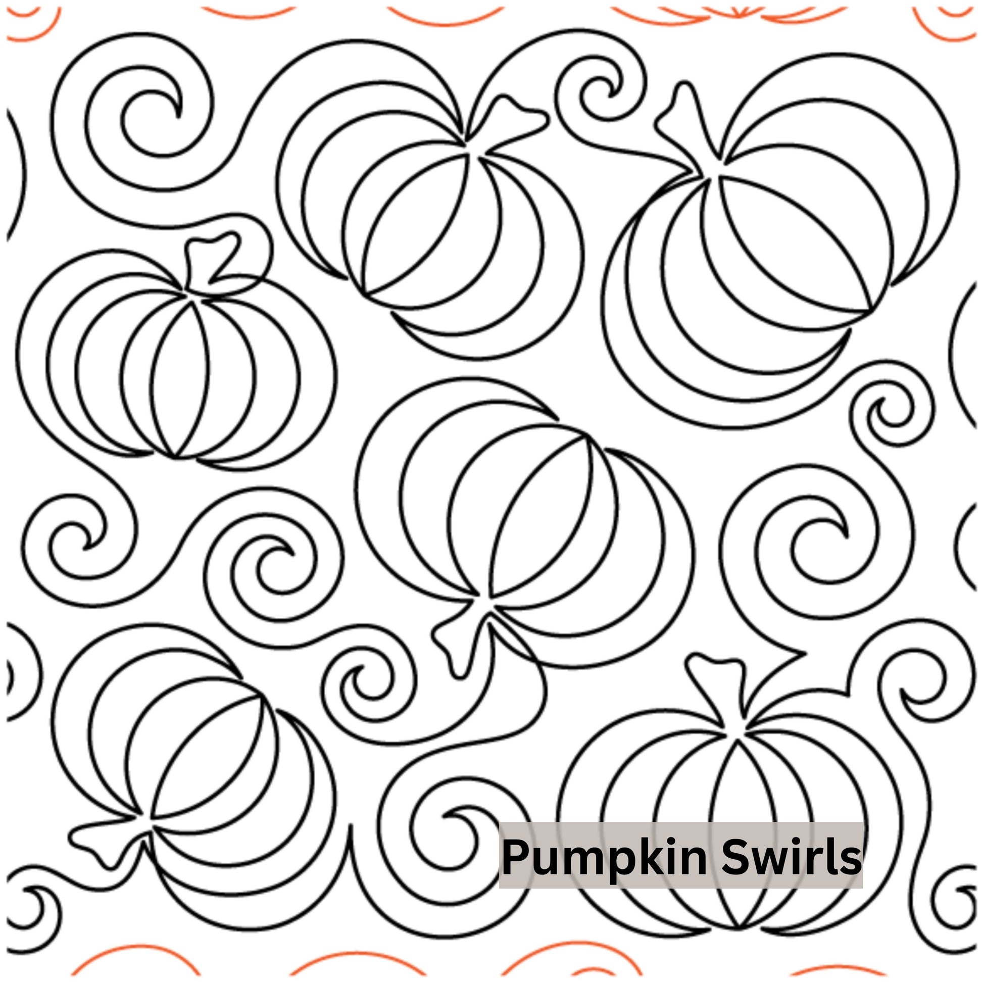 Halloween and Fall Pantographs Patterns for Edge to Edge for Longarm Quilting - Good Vibes Quilt Shop