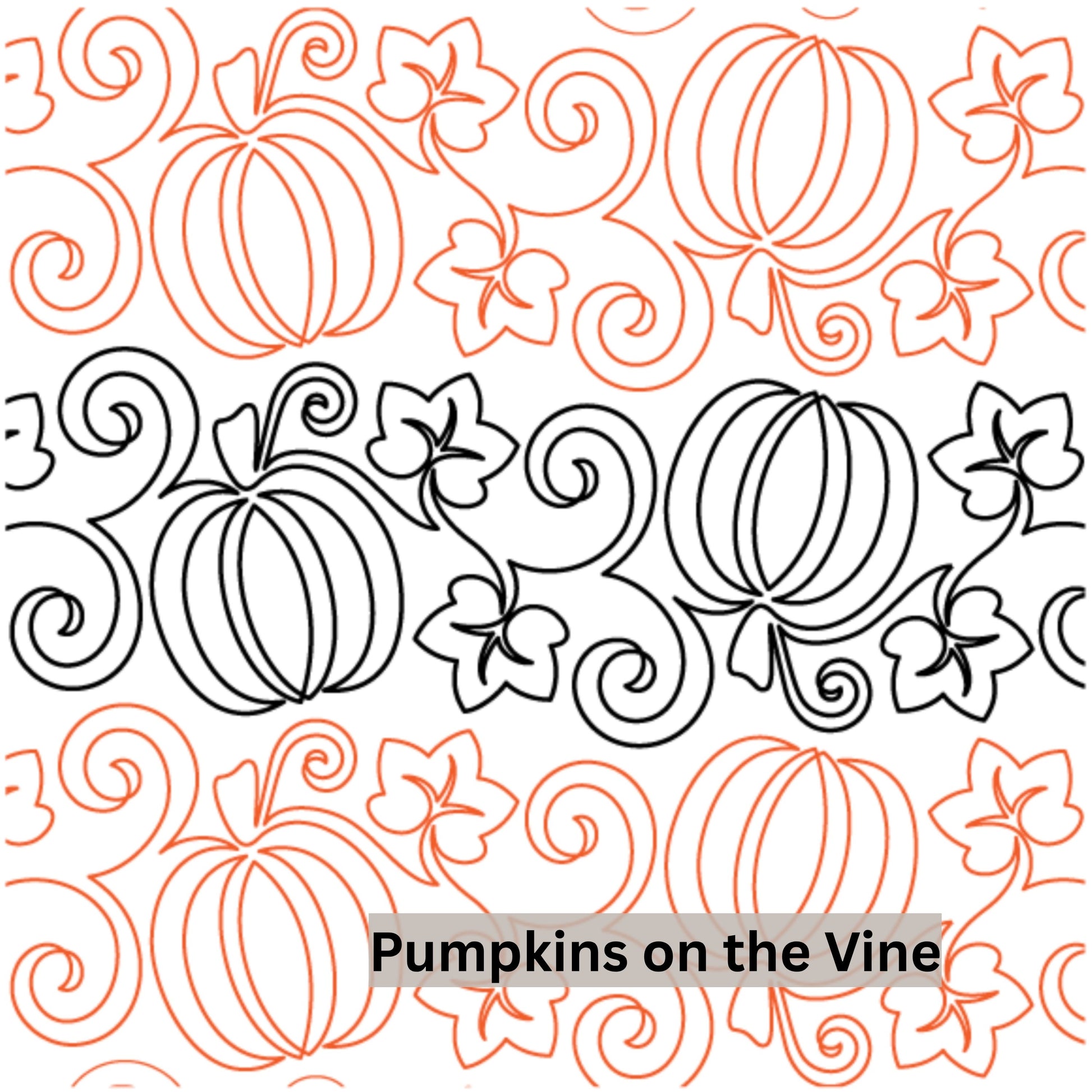 Halloween and Fall Pantographs Patterns for Edge to Edge for Longarm Quilting - Good Vibes Quilt Shop