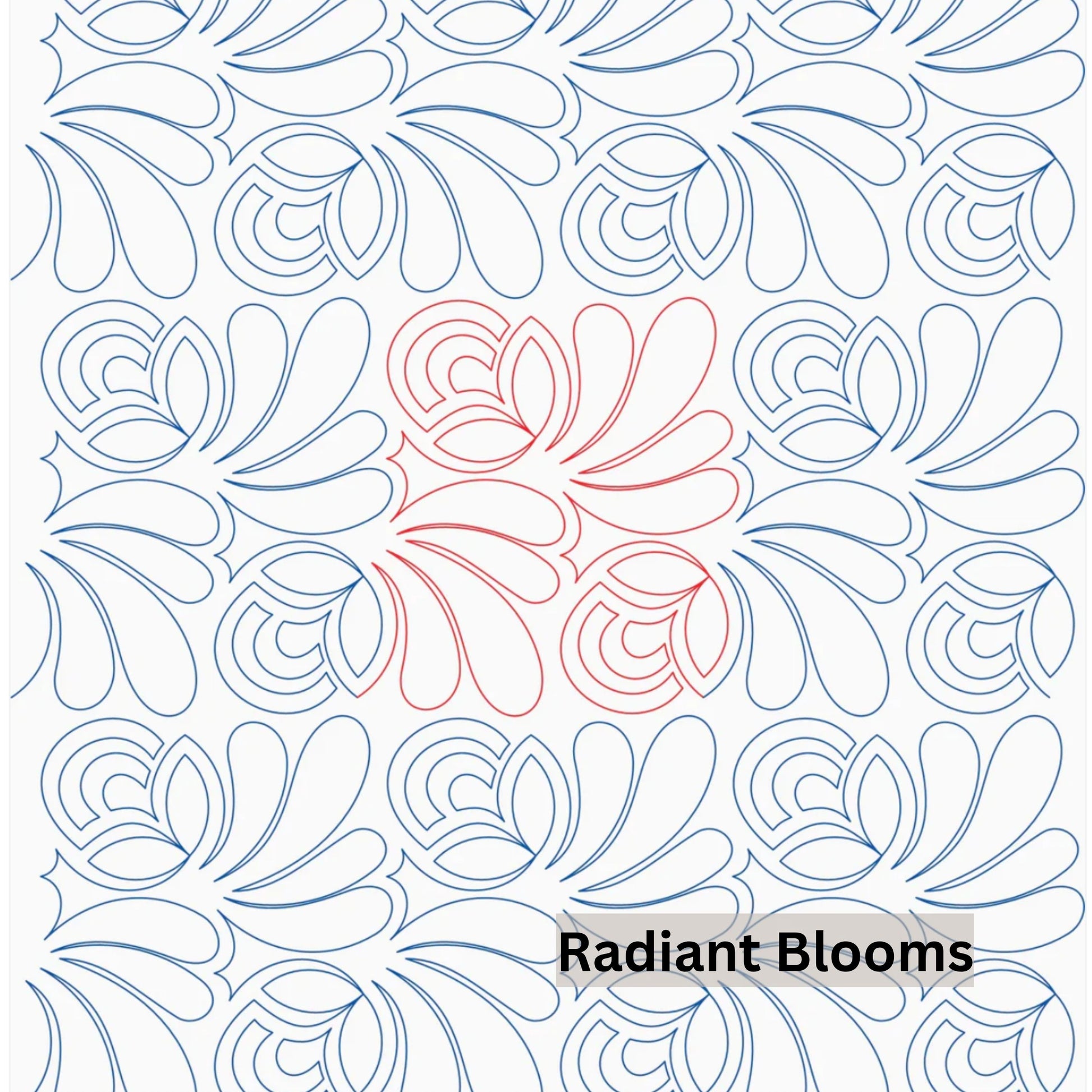 Flowers and Feathers Patterns Pantograph Patterns for Edge to Edge for Longarm Quilting - Good Vibes Quilt Shop