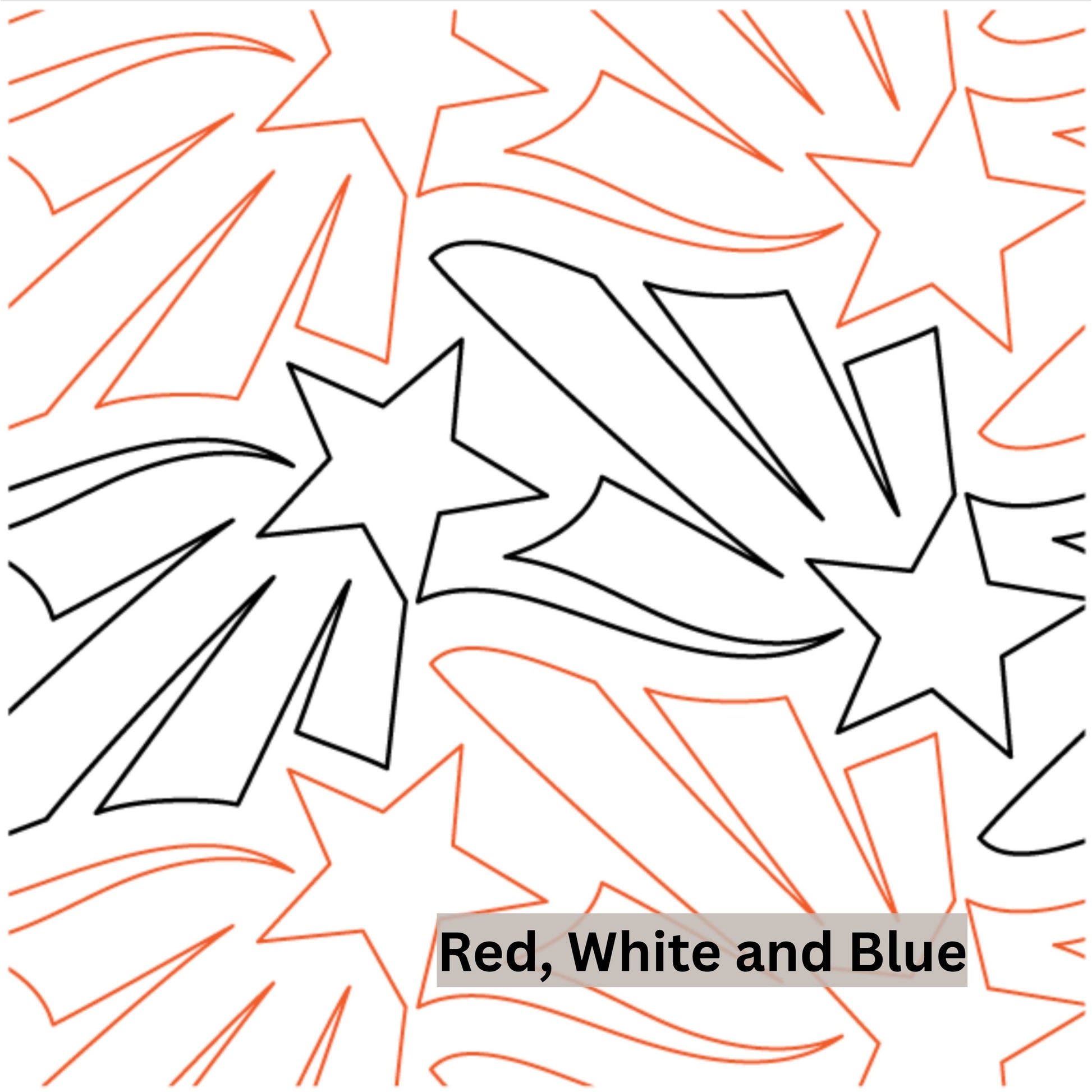 Stars and Stripes Patterns for Edge to Edge for Longarm Quilting - Good Vibes Quilt Shop