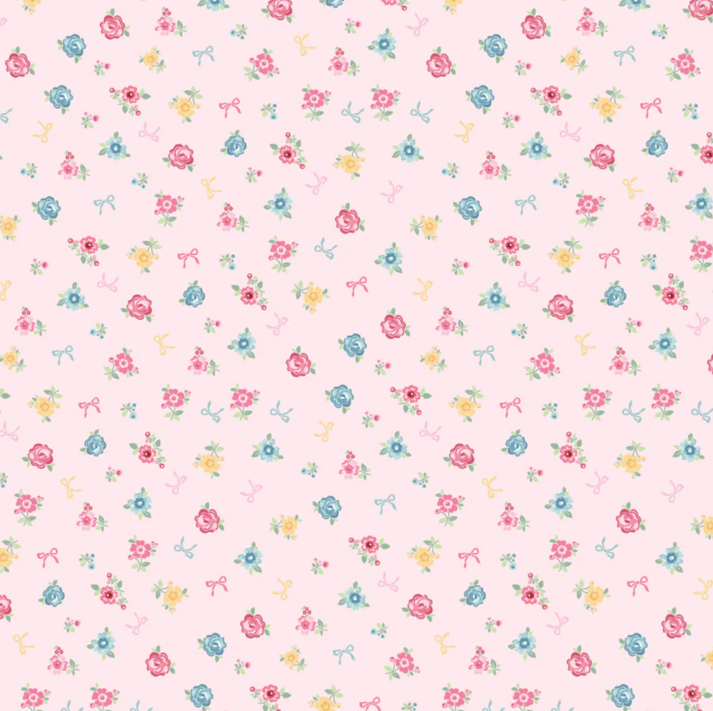 Rosy Cheeks Fabric by Poppie Cotton, Welcome Pink, RC25251 - Good Vibes Quilt Shop