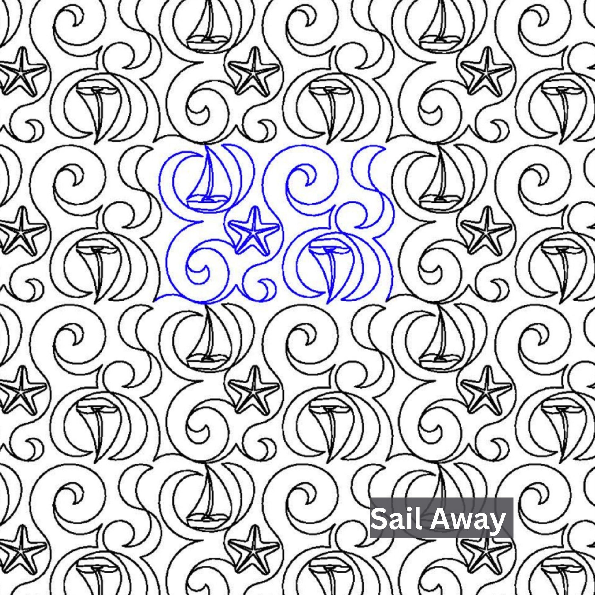 Novelty Pantograph Patterns for Edge to Edge for Longarm Quilting - Good Vibes Quilt Shop