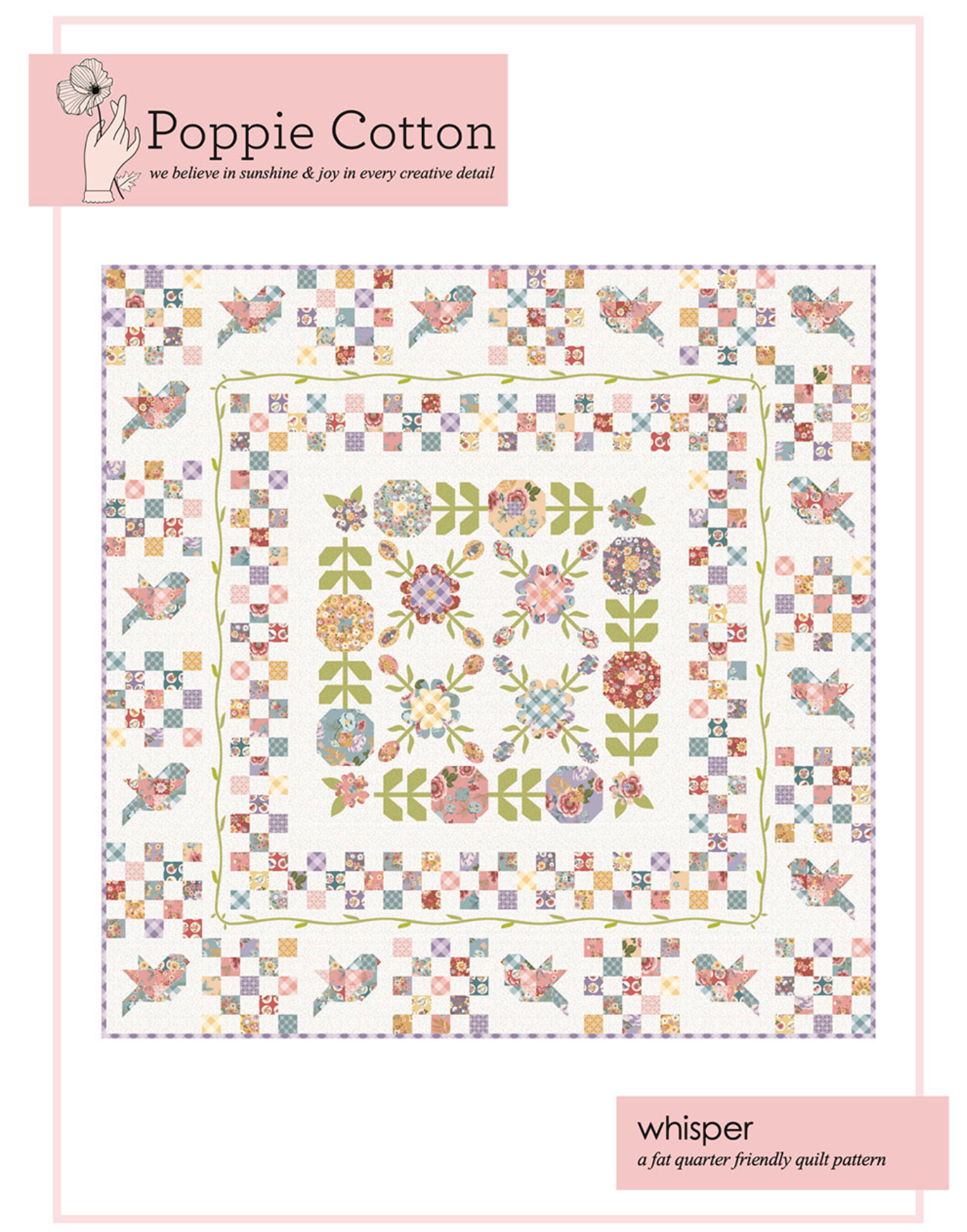 Whisper Quilt Pattern, for the Nature Sings Collection - Good Vibes Quilt Shop