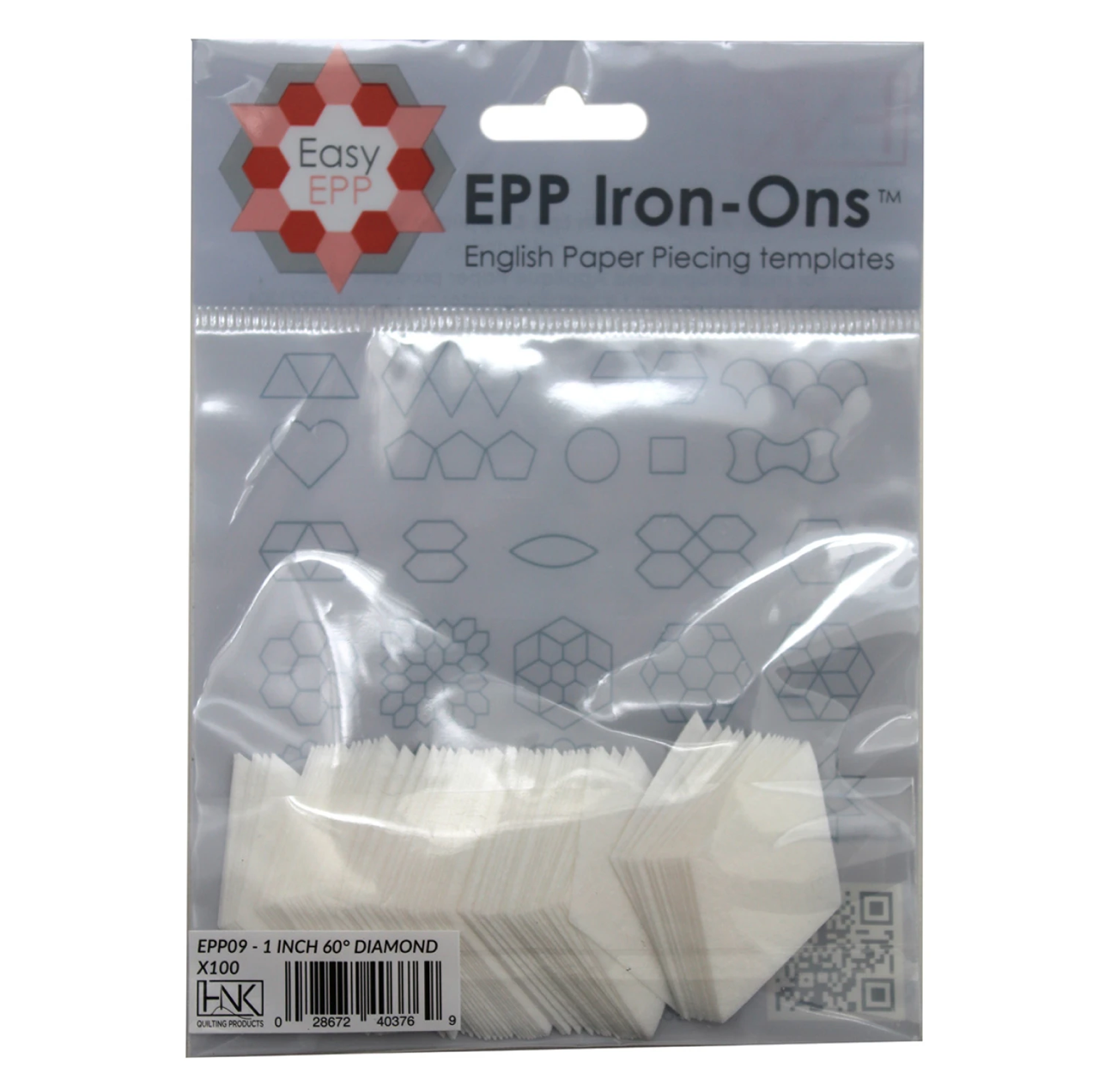 English Paper Piecing Shapes, 2in Pointed Dresden EPP Iron-on x 100 # EPP23 - Good Vibes Quilt Shop