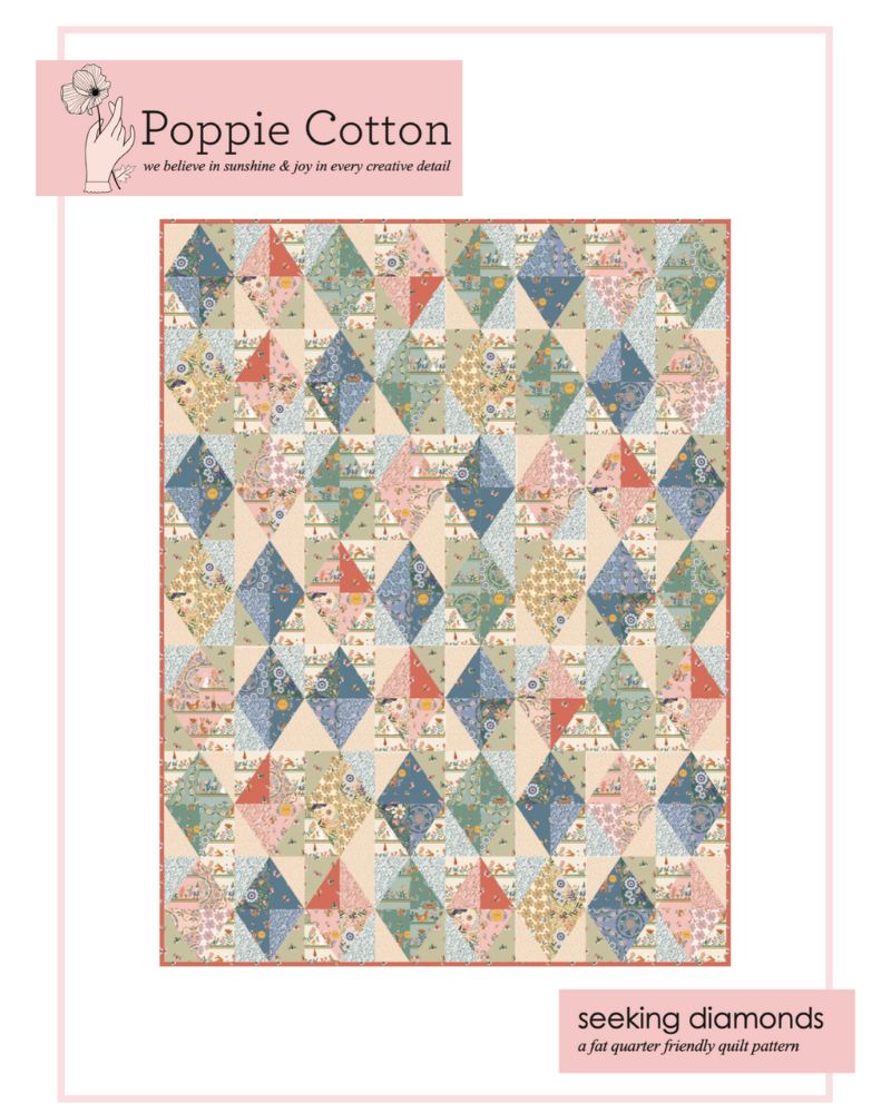 Seeking Diamonds Quilt Pattern, for the Hide & Seek Collection - Good Vibes Quilt Shop
