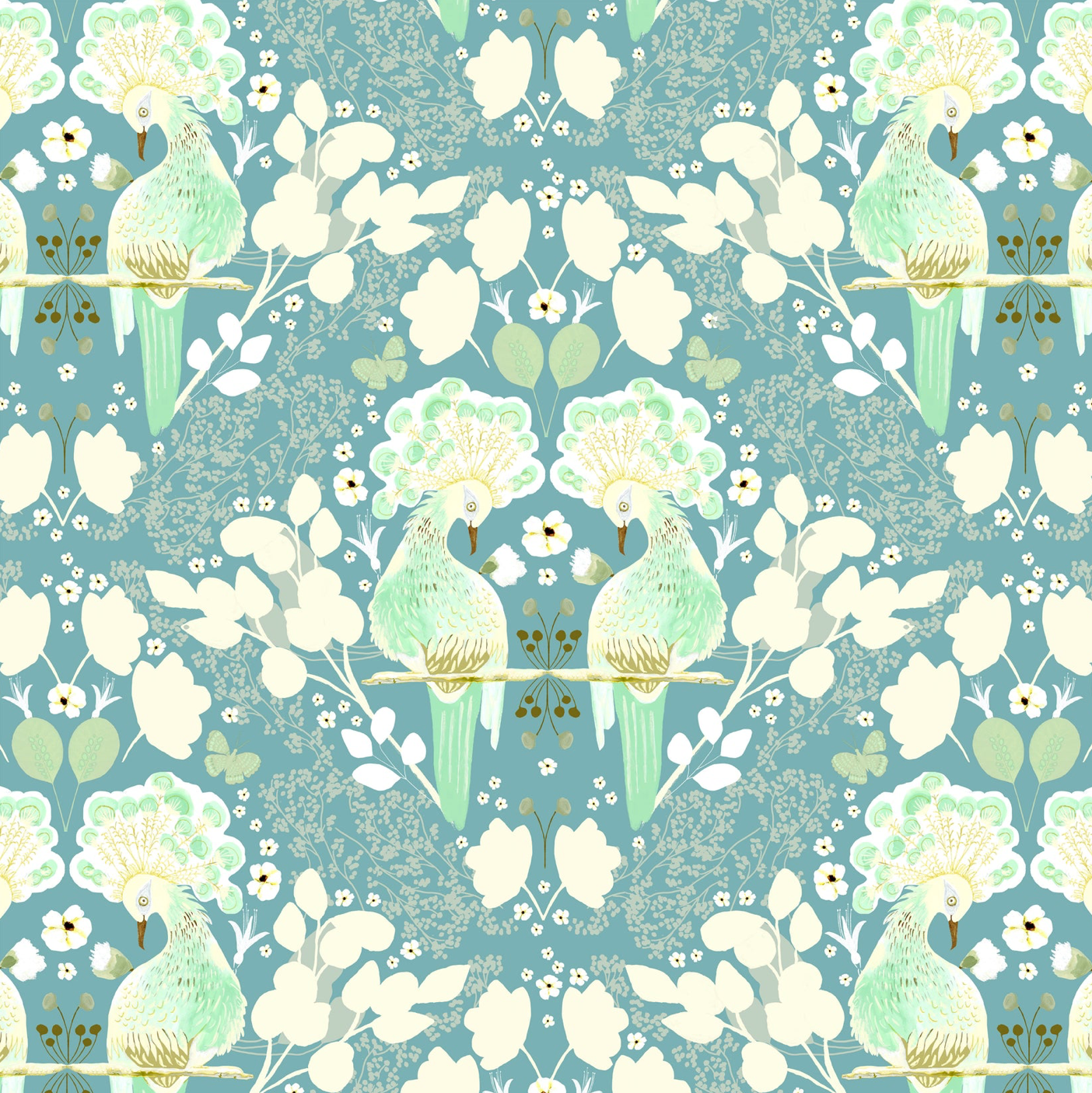 Serenity Blooms, First Kiss Blue, SR24506, sold by the 1/2 yard, *PREORDER - Good Vibes Quilt Shop