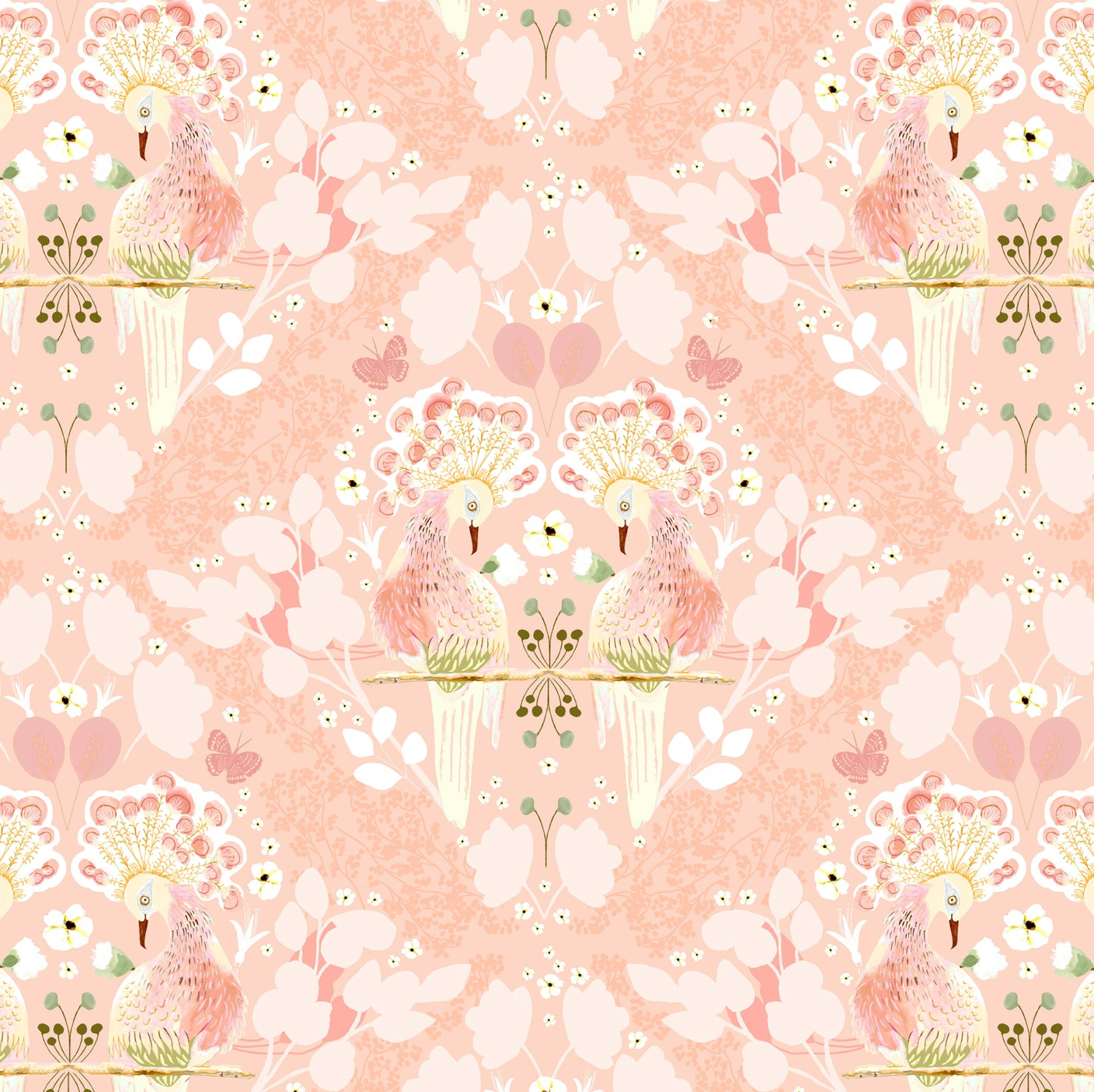Serenity Blooms, First Kiss Peach, SR24507, sold by the 1/2 yard, *PREORDER - Good Vibes Quilt Shop
