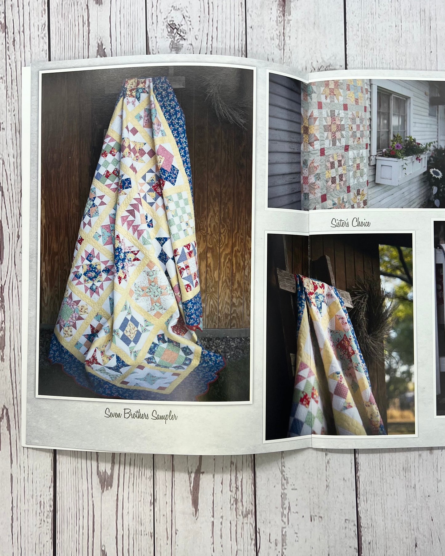 Seven Brother Block Party Quilt Book, TenSisters Designs, Easy Piecing Grid Quilts and Patterns Carmen Geddes