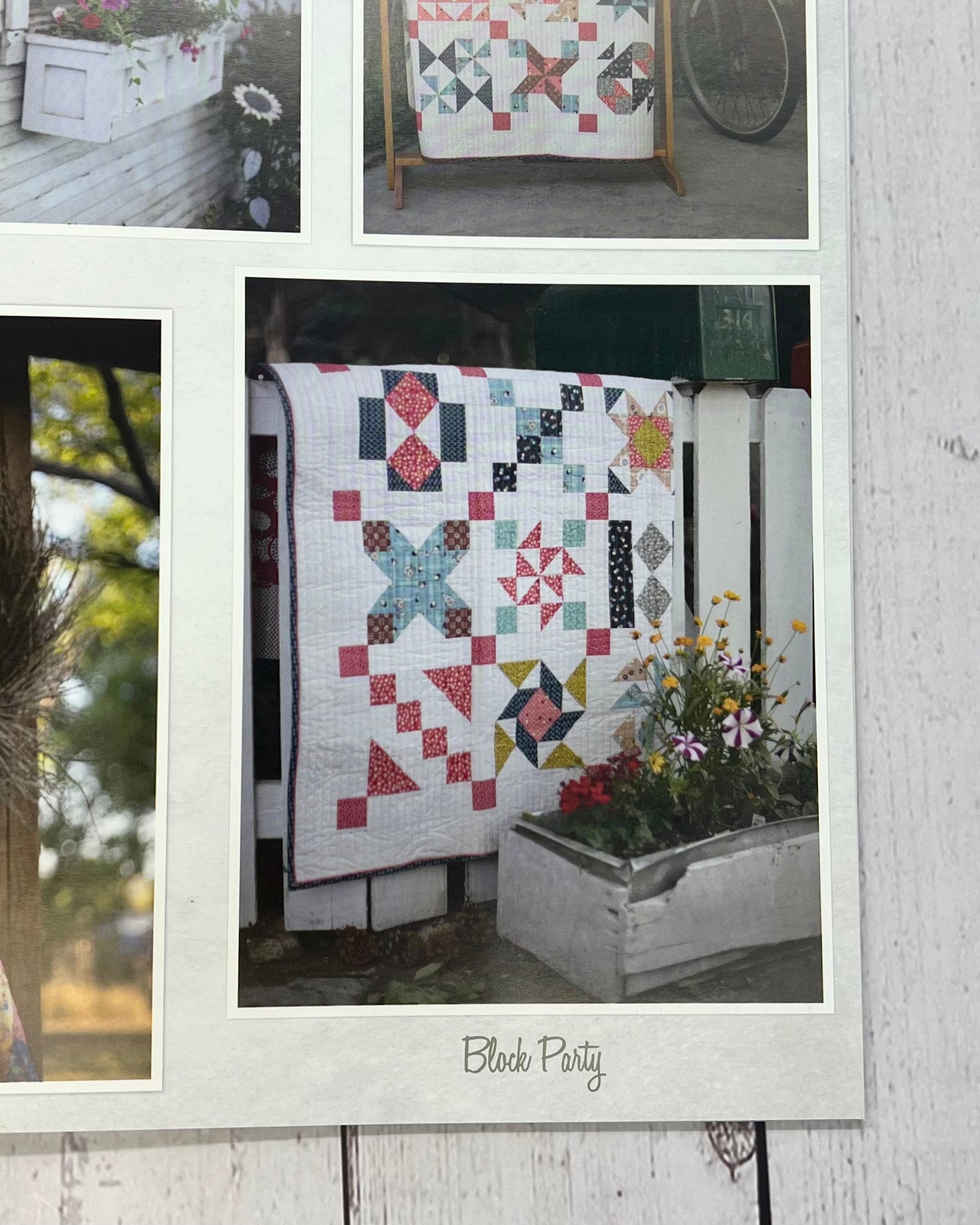 Seven Brother Block Party Quilt Book, TenSisters Designs, Easy Piecing Grid Quilts and Patterns Carmen Geddes