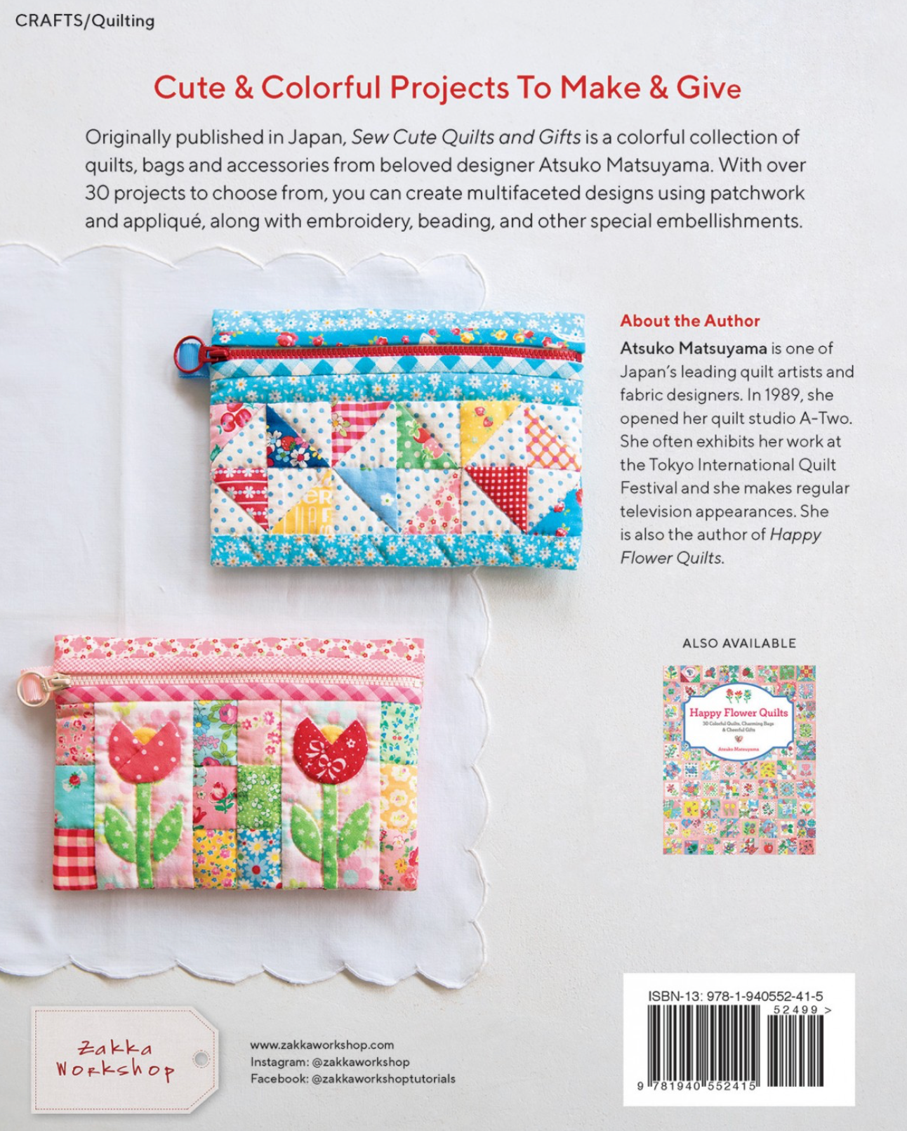 Sew Cute Quilt and Gifts, by Atsuko Matsuyama