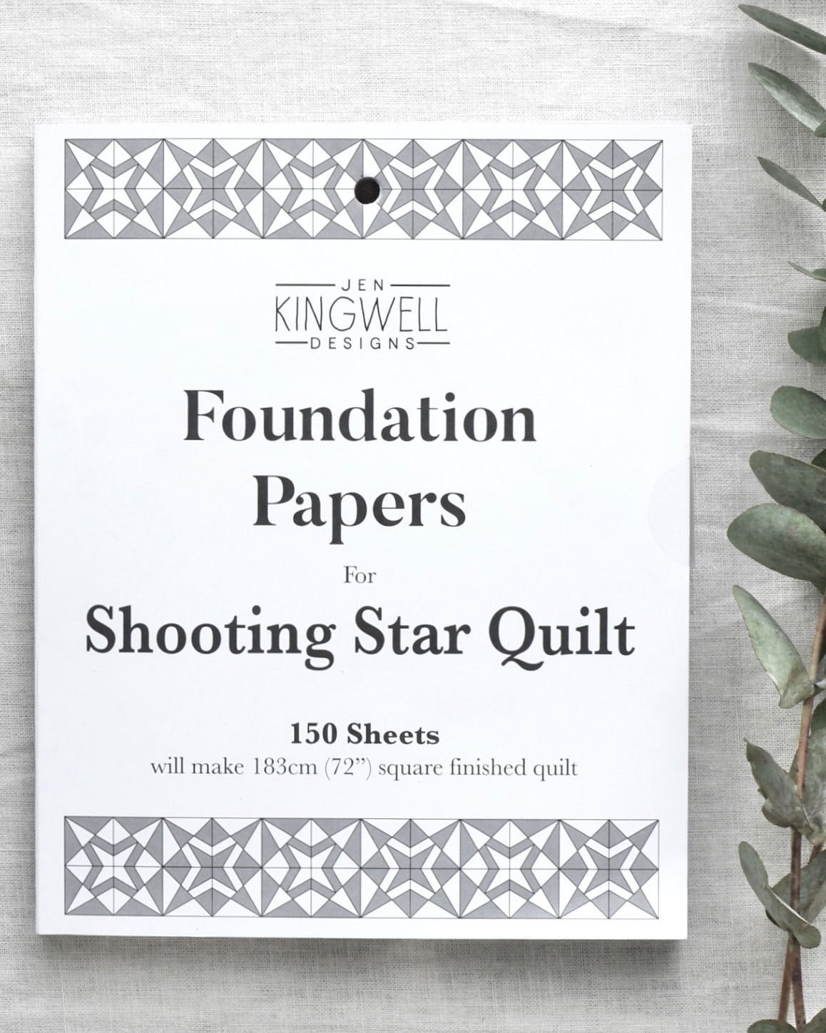 Shooting Star Foundation Paper Piecing Quilt, Jen Kingwell Designs Moda Fabrics Amitie Textiles