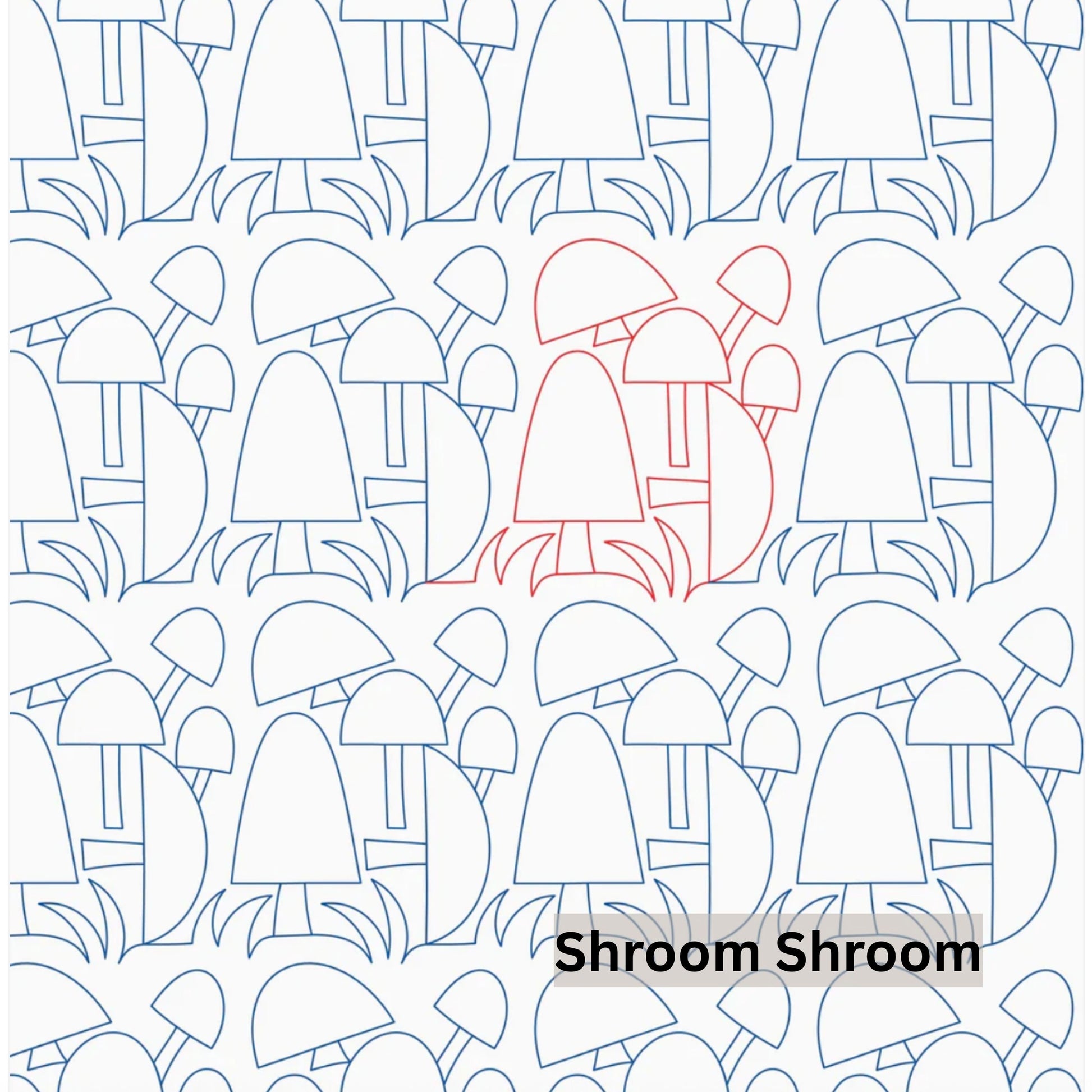 Fruit, Food and Fungi Pantograph Patterns for Edge to Edge for Longarm Quilting - Good Vibes Quilt Shop