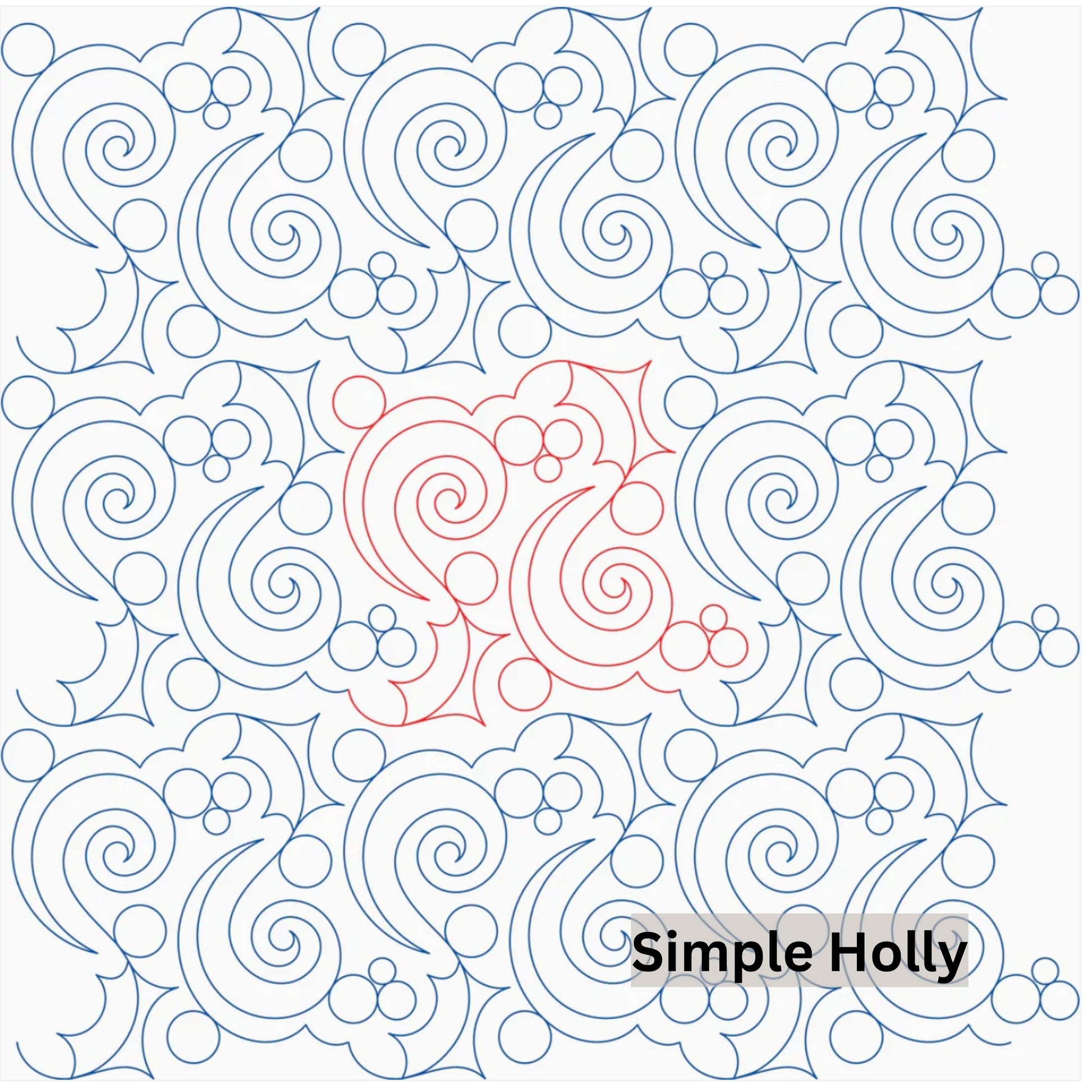 Christmas and Winter Snow Patterns Pantograph Patterns for Edge to Edge for Longarm Quilting - Good Vibes Quilt Shop