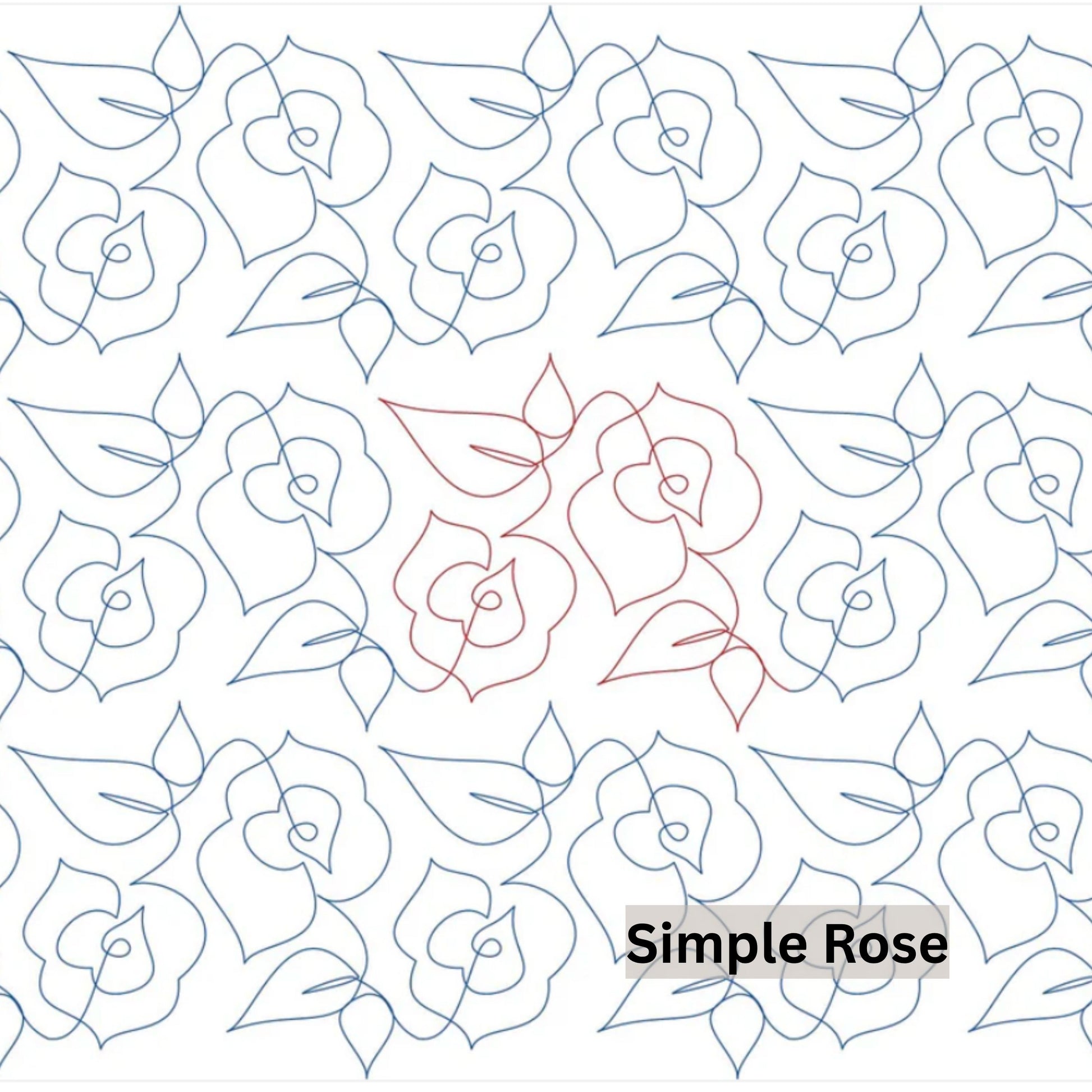 Flowers and Feathers Patterns Pantograph Patterns for Edge to Edge for Longarm Quilting - Good Vibes Quilt Shop