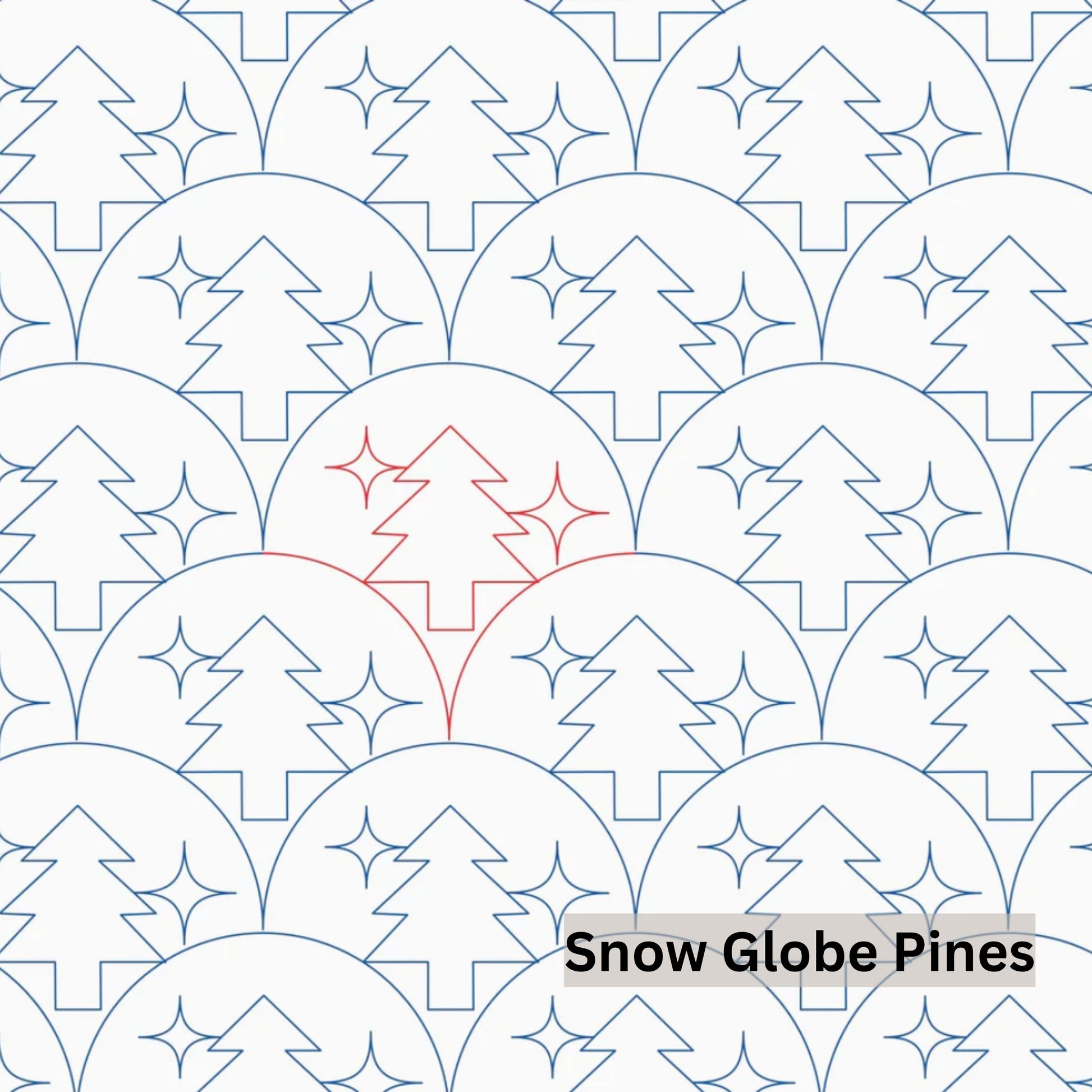 Christmas and Winter Snow Patterns Pantograph Patterns for Edge to Edge for Longarm Quilting - Good Vibes Quilt Shop