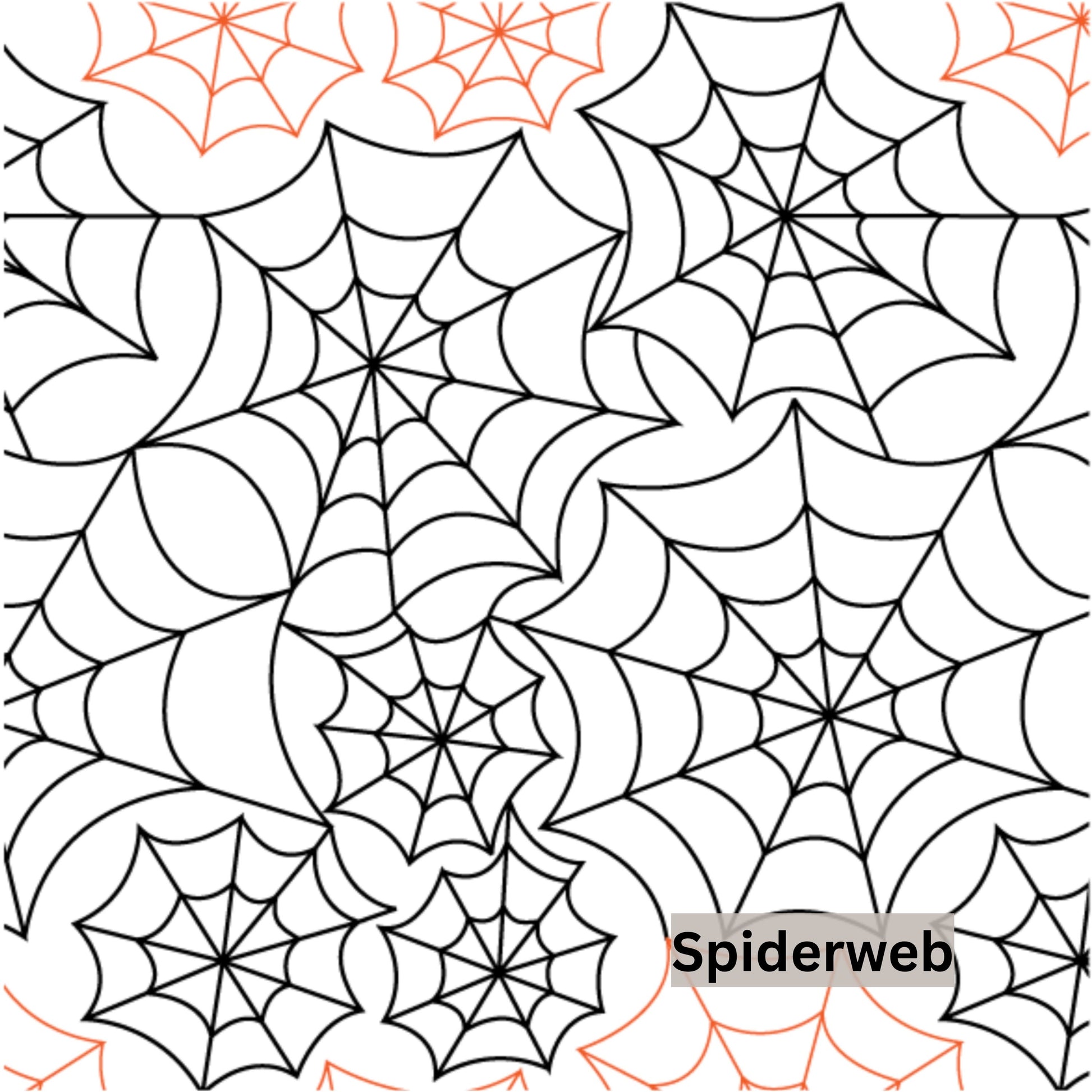 Halloween and Fall Pantographs Patterns for Edge to Edge for Longarm Quilting - Good Vibes Quilt Shop