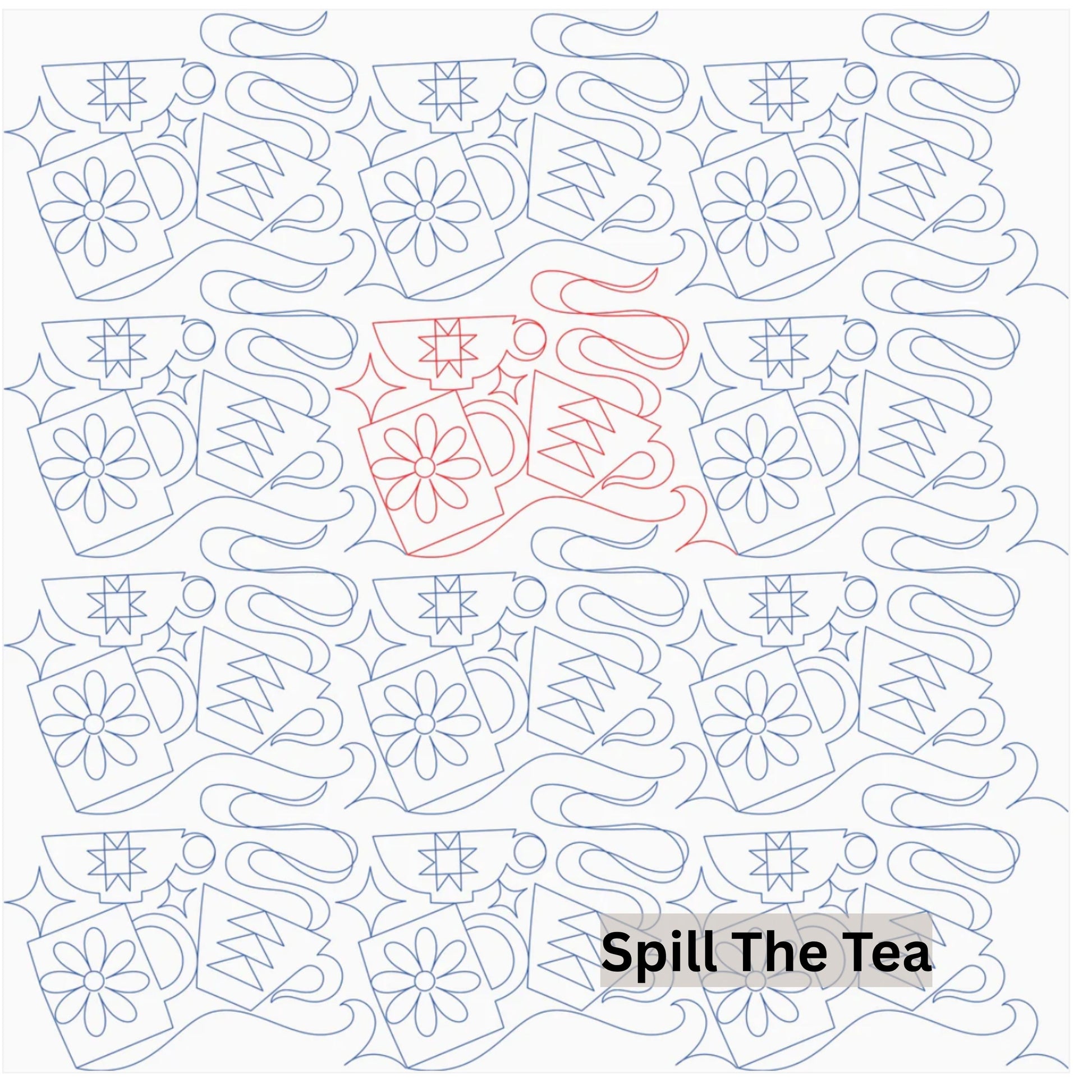 Novelty Pantograph Patterns for Edge to Edge for Longarm Quilting - Good Vibes Quilt Shop