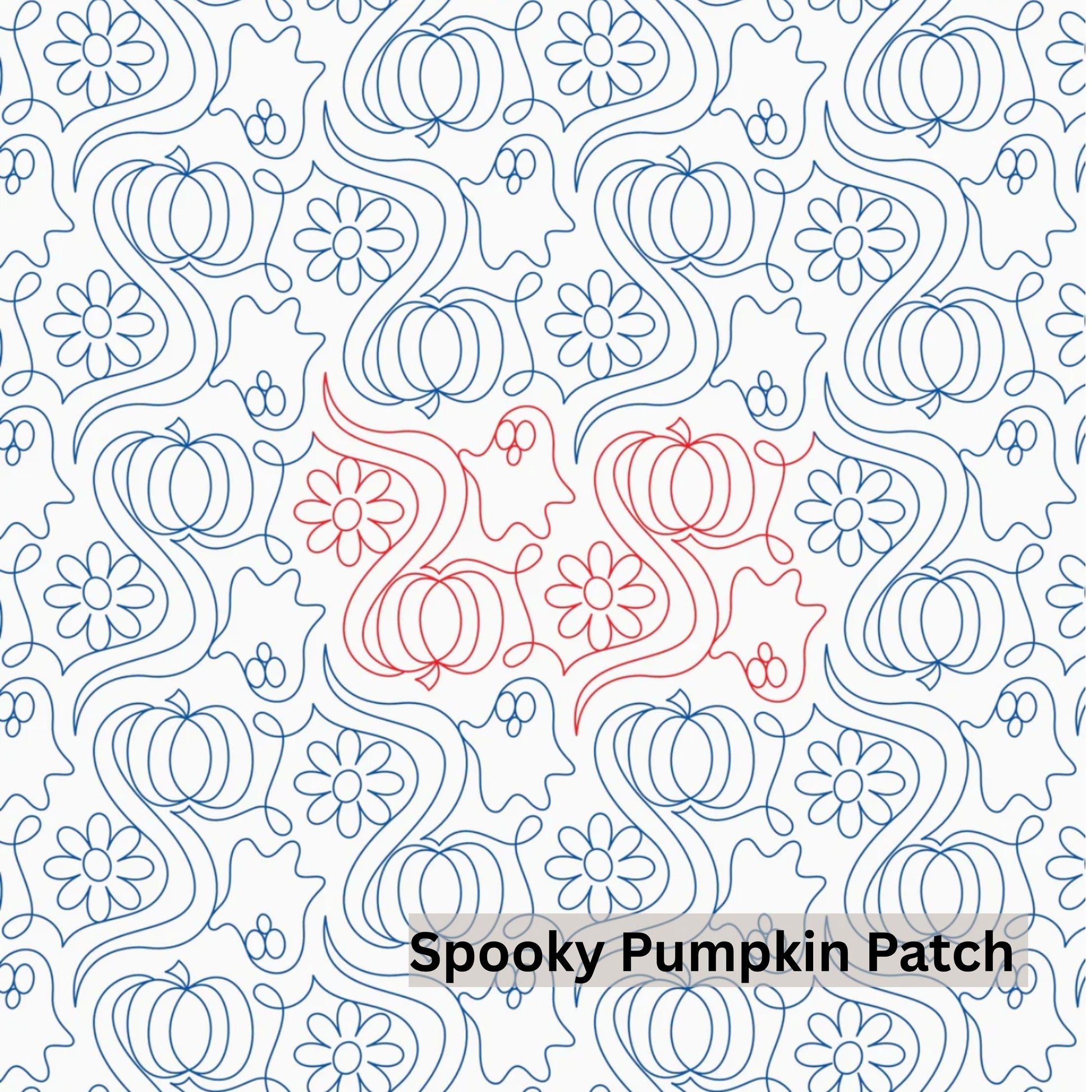Halloween and Fall Pantographs Patterns for Edge to Edge for Longarm Quilting - Good Vibes Quilt Shop