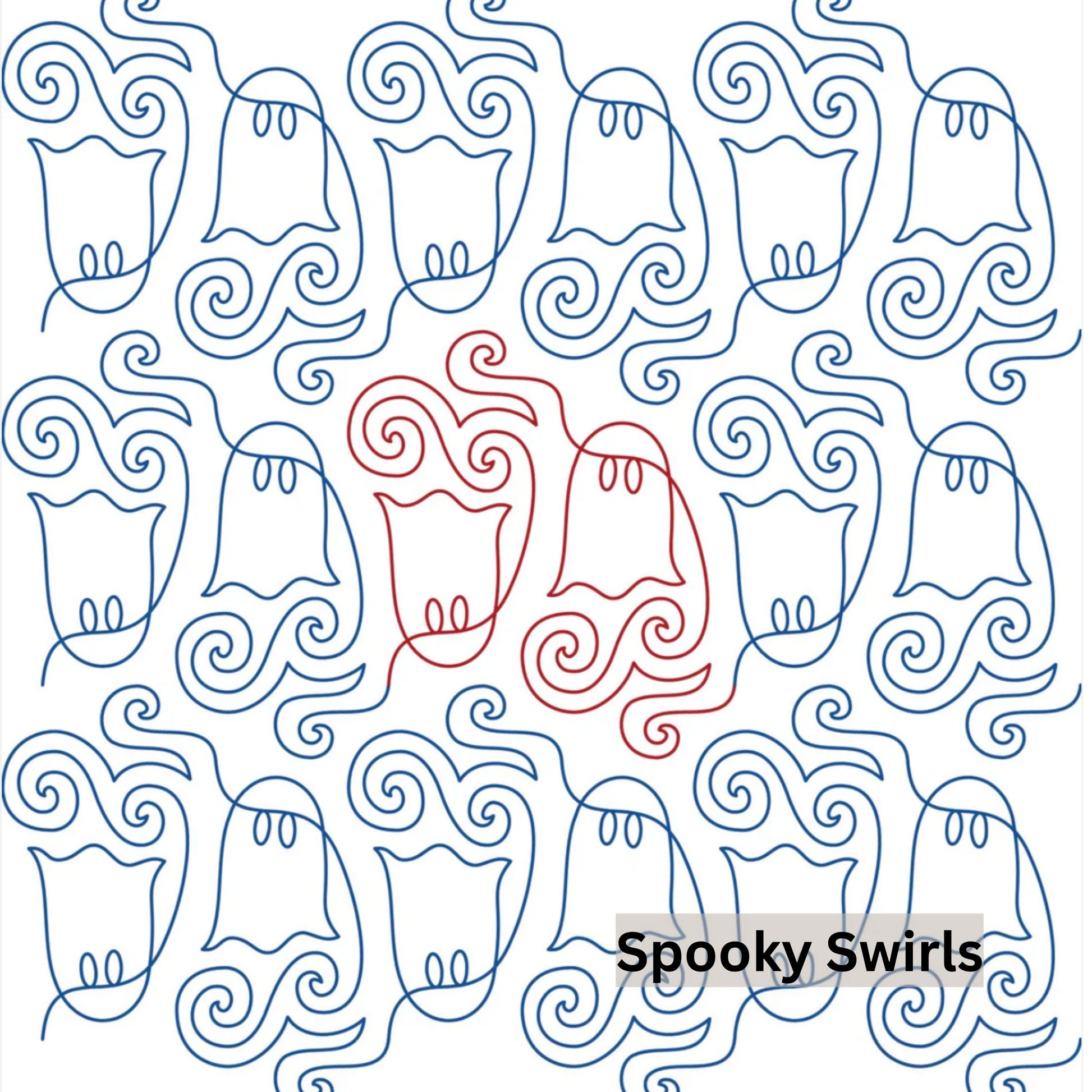 Halloween and Fall Pantographs Patterns for Edge to Edge for Longarm Quilting - Good Vibes Quilt Shop