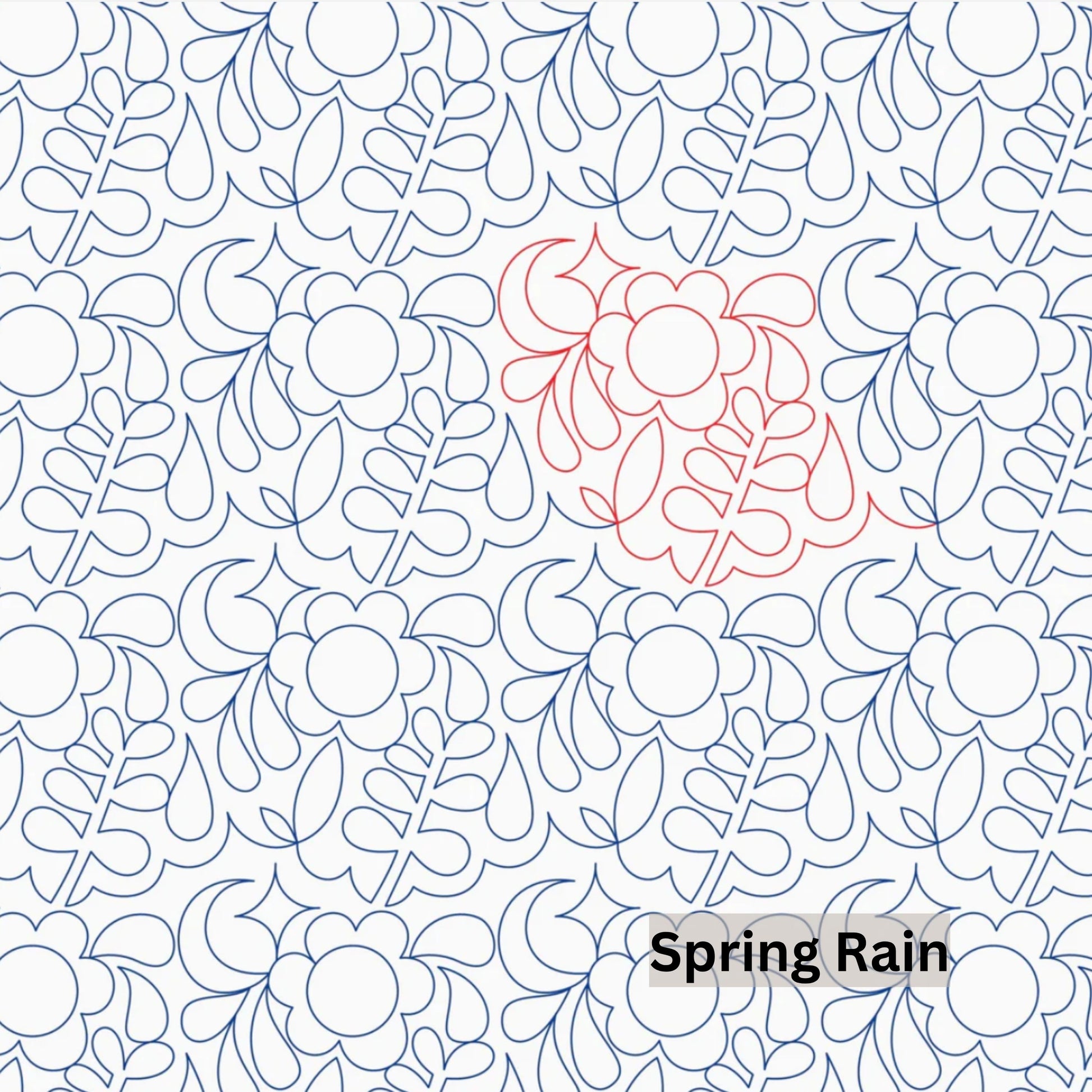 Flowers and Feathers Patterns Pantograph Patterns for Edge to Edge for Longarm Quilting - Good Vibes Quilt Shop