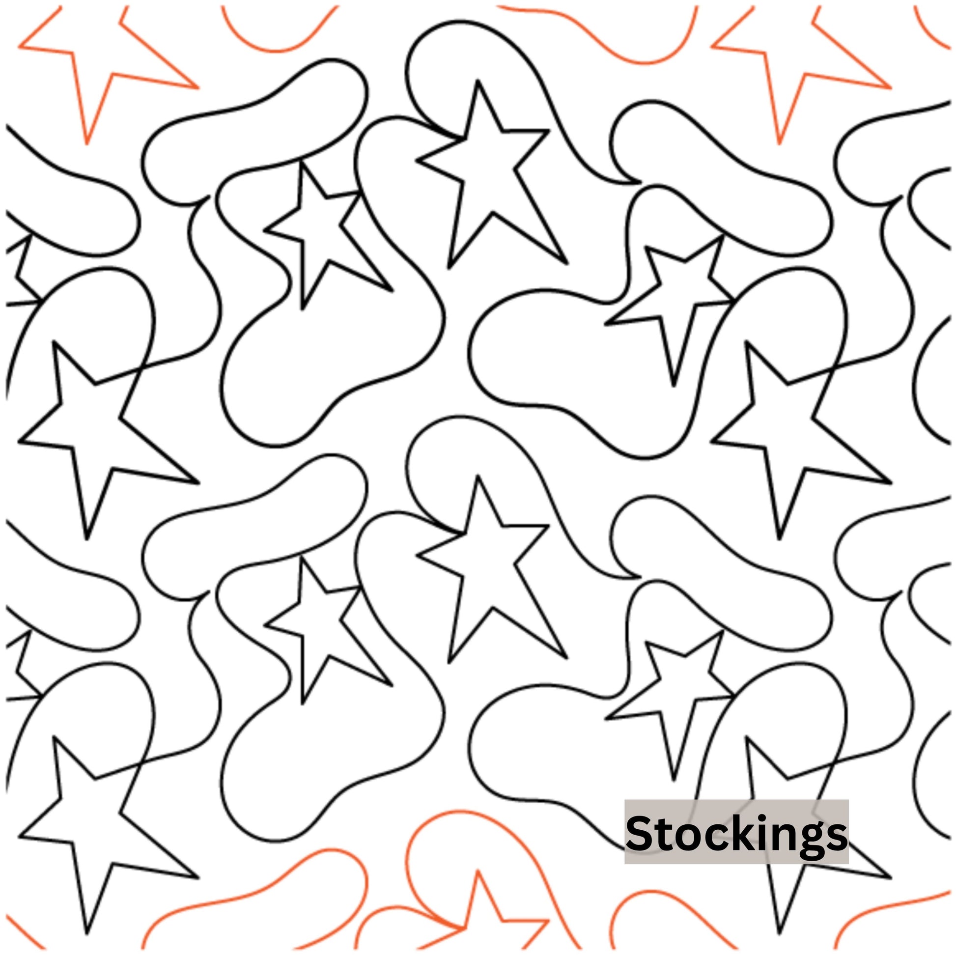 Christmas and Winter Snow Patterns Pantograph Patterns for Edge to Edge for Longarm Quilting - Good Vibes Quilt Shop