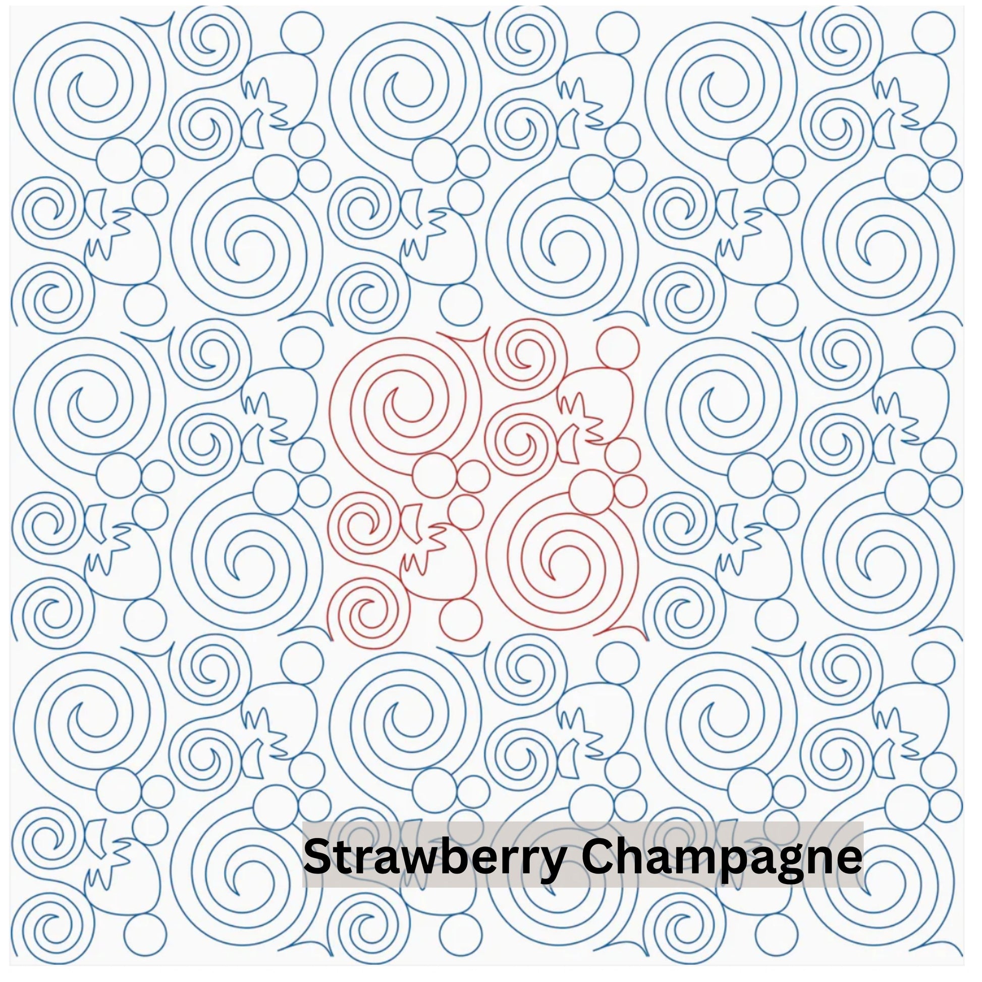 Fruit, Food and Fungi Pantograph Patterns for Edge to Edge for Longarm Quilting - Good Vibes Quilt Shop