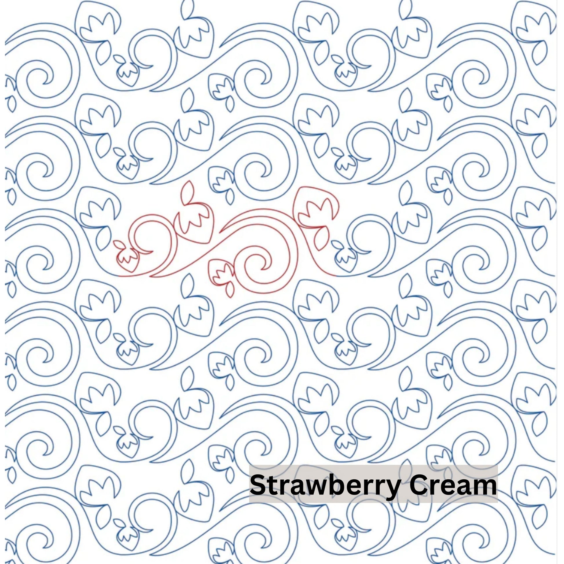 Fruit, Food and Fungi Pantograph Patterns for Edge to Edge for Longarm Quilting - Good Vibes Quilt Shop