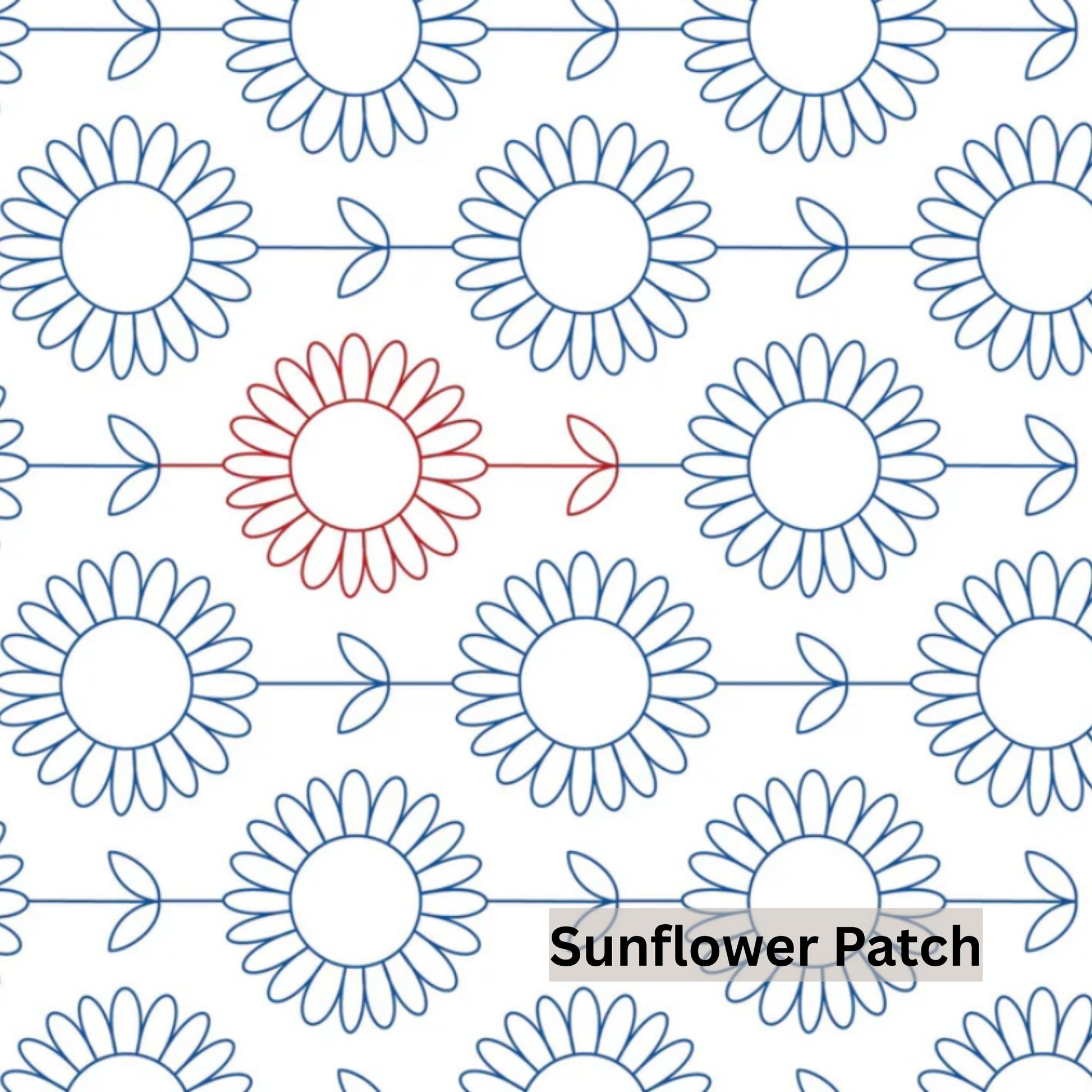 Flowers and Feathers Patterns Pantograph Patterns for Edge to Edge for Longarm Quilting - Good Vibes Quilt Shop