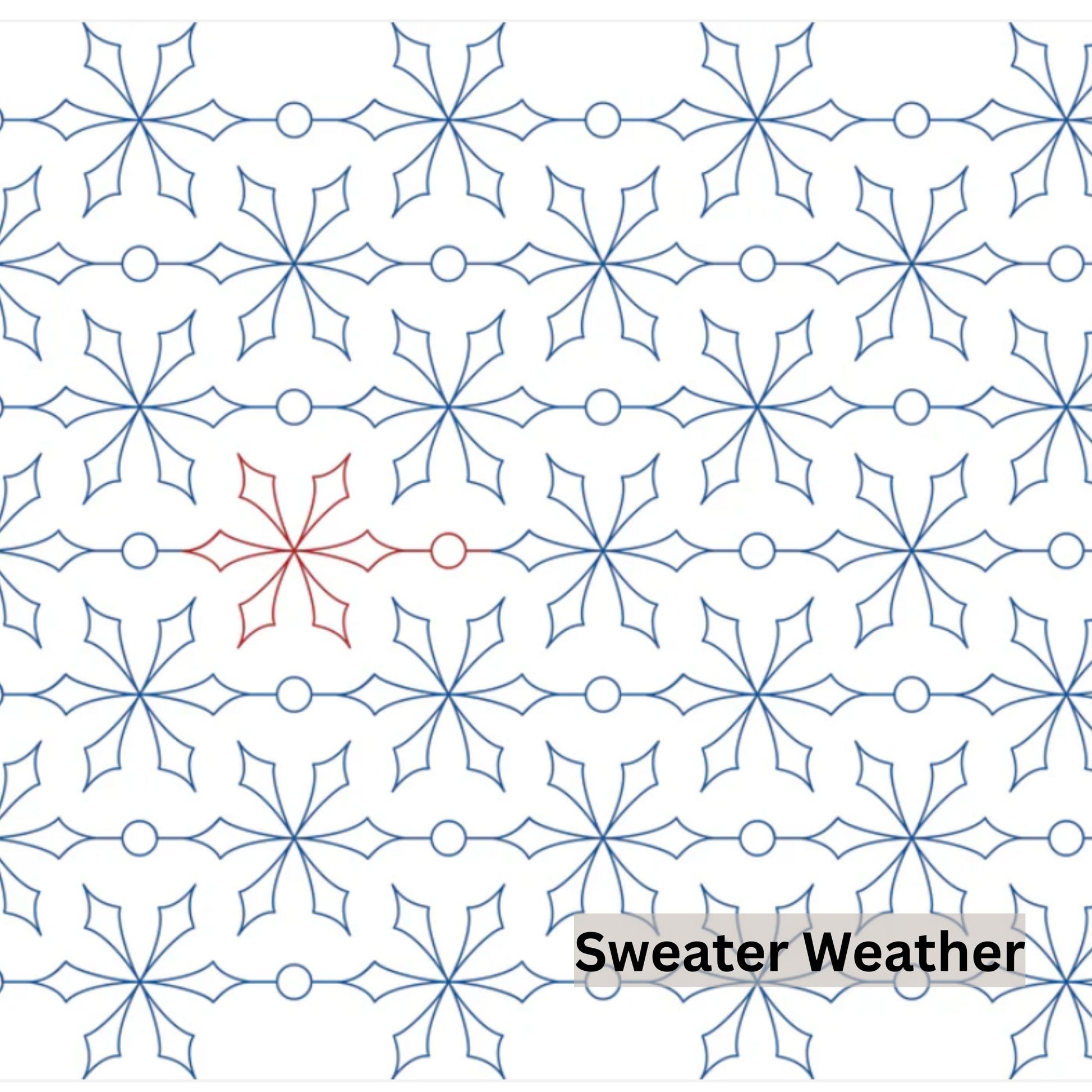 Christmas and Winter Snow Patterns Pantograph Patterns for Edge to Edge for Longarm Quilting - Good Vibes Quilt Shop