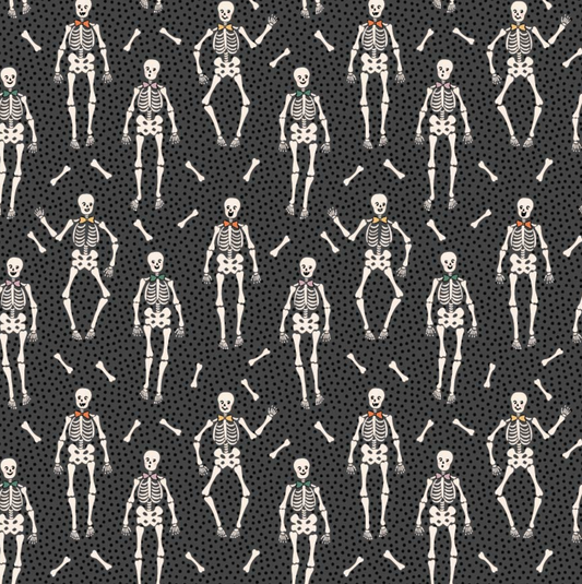 Sweet Tooth, Bones Black, ST24316, sold by the 1/2 yard, *PREORDER! - Good Vibes Quilt Shop