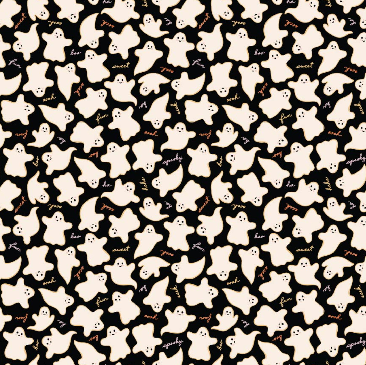 Sweet Tooth, Eeks and Boos Black, ST24307, sold by the 1/2 yard, *PREORDER! - Good Vibes Quilt Shop