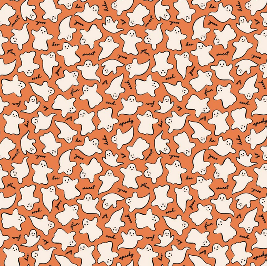 Sweet Tooth, Eeks and Boos Orange, ST24306, sold by the 1/2 yard, *PREORDER! - Good Vibes Quilt Shop