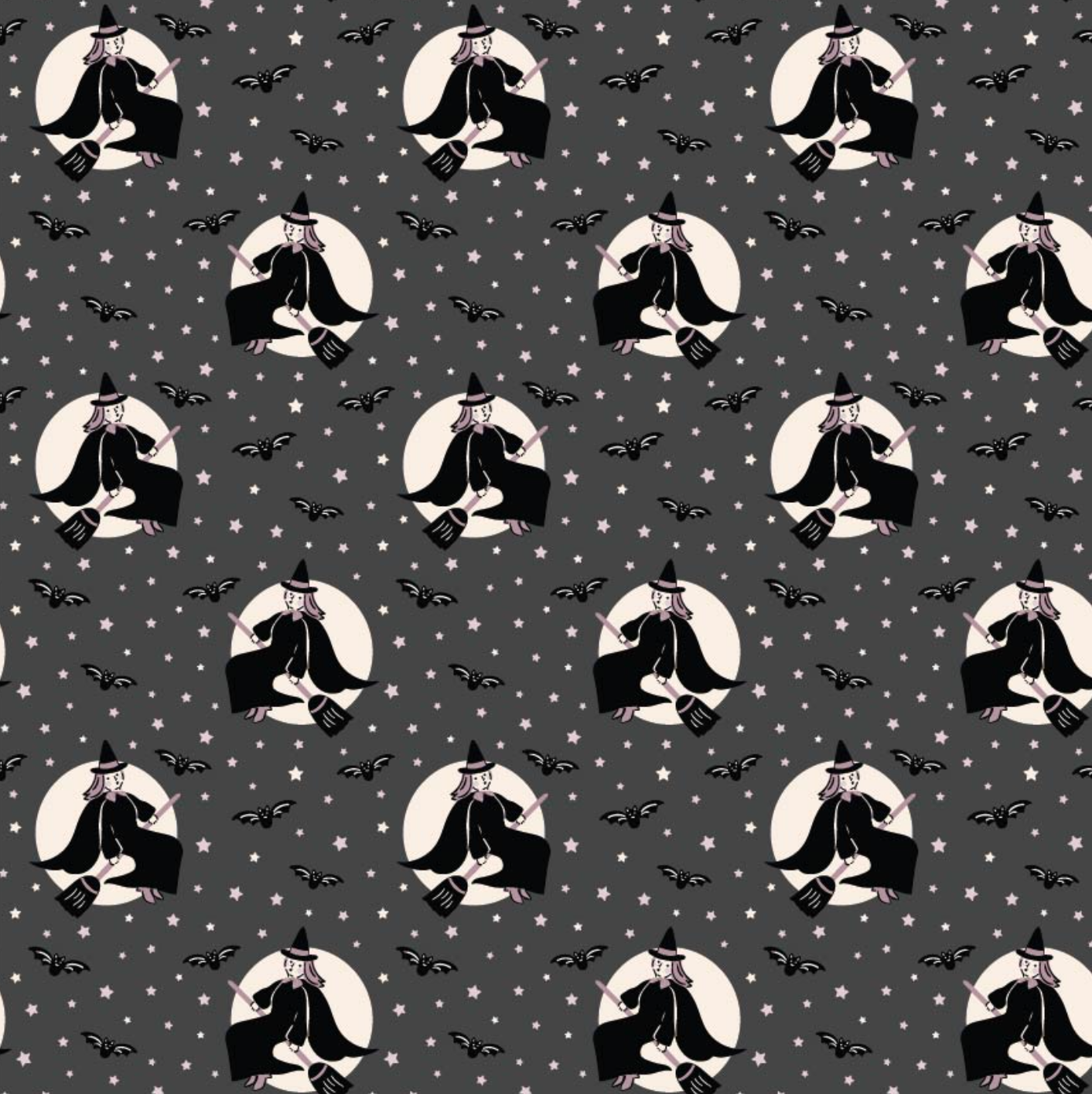 Sweet Tooth, Little Witch Black, ST24319, sold by the 1/2 yard, *PREORDER! - Good Vibes Quilt Shop