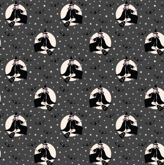 Sweet Tooth, Little Witch Black, ST24319, sold by the 1/2 yard, *PREORDER! - Good Vibes Quilt Shop